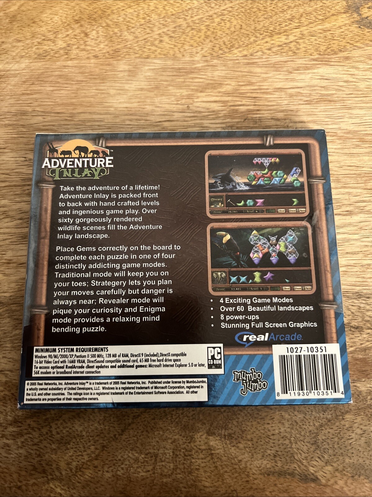 Adventure Inlay Video Game Pc Cd-Rom E-Everyone (Factory Sealed)