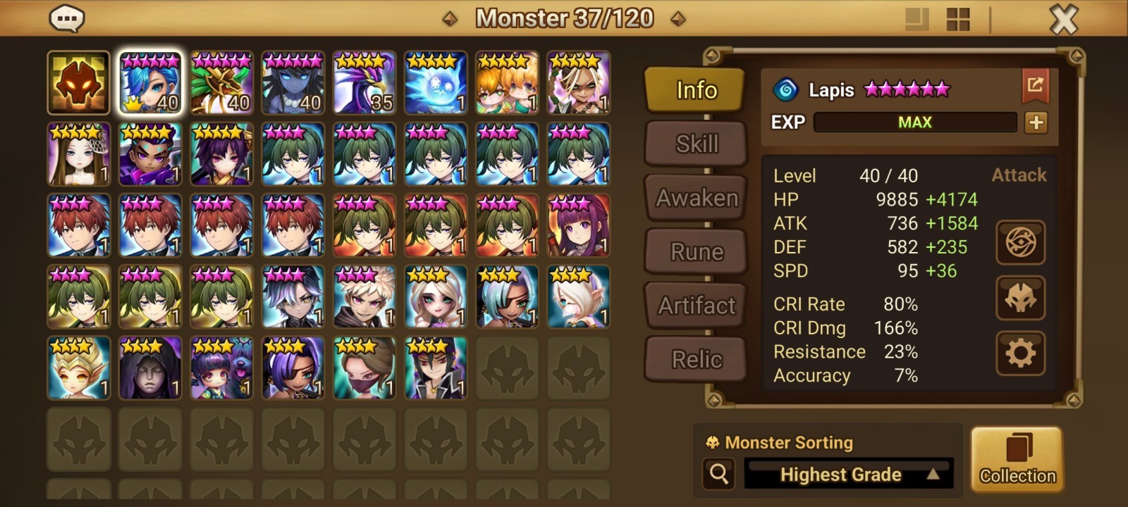 Summoners War Global Account 3LD5 Jaara+Mookwol+Jaara+Deborah
