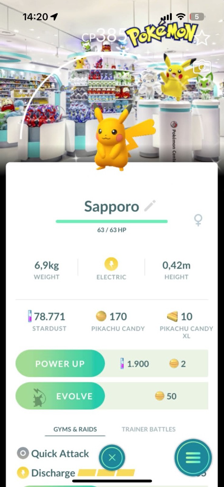 Pokémon Go – Shiny Pikachu Background Pokémon Center Japan – Trade or PTC