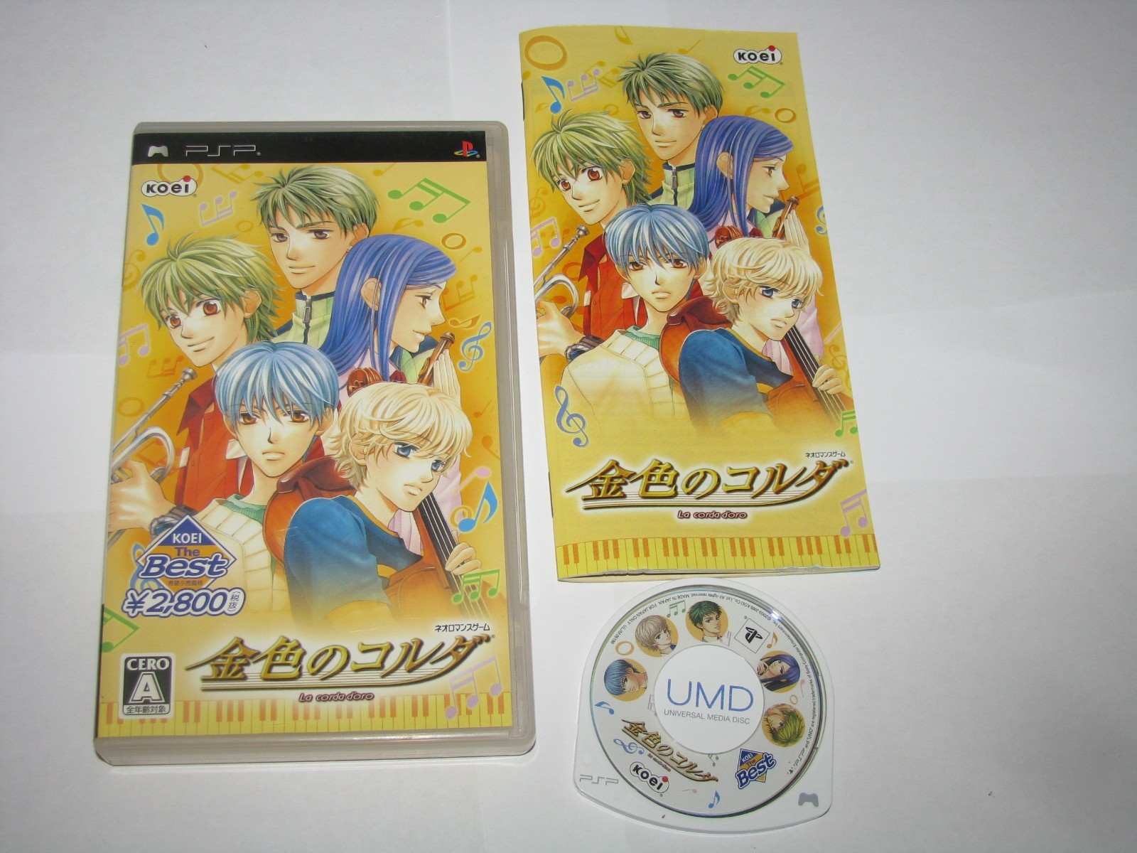 Kiniro no Corda La Corda d’oro (Koei Best ver) PSP Japan import US Seller