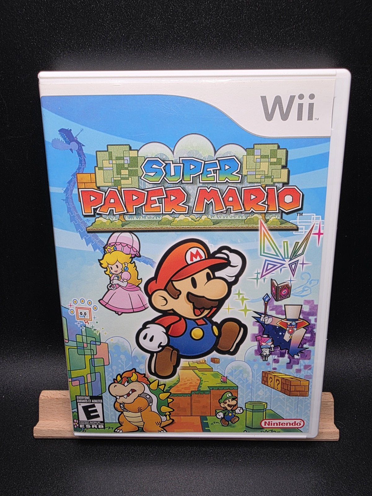 Super Paper Mario (Nintendo Wii, 2011) Complete In Box w/ Manual