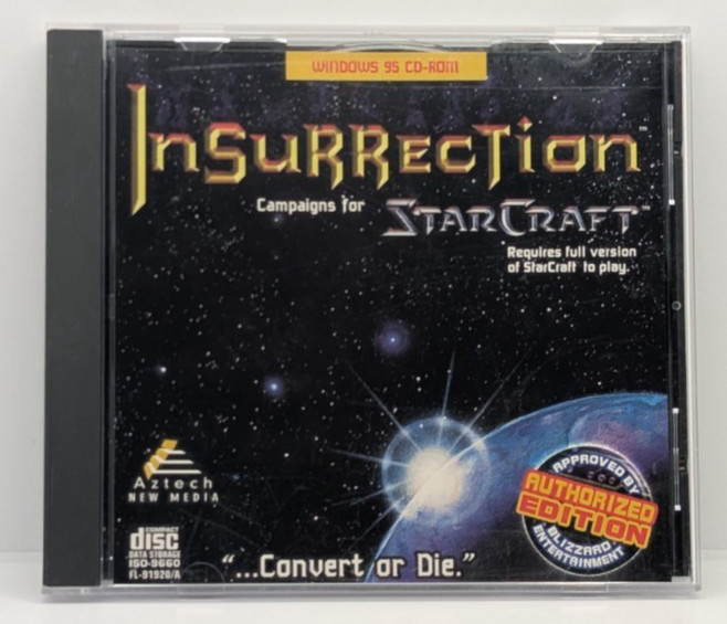 Insurrection: Campaigns for StarCraft PC 1998 CD-Rom Windows