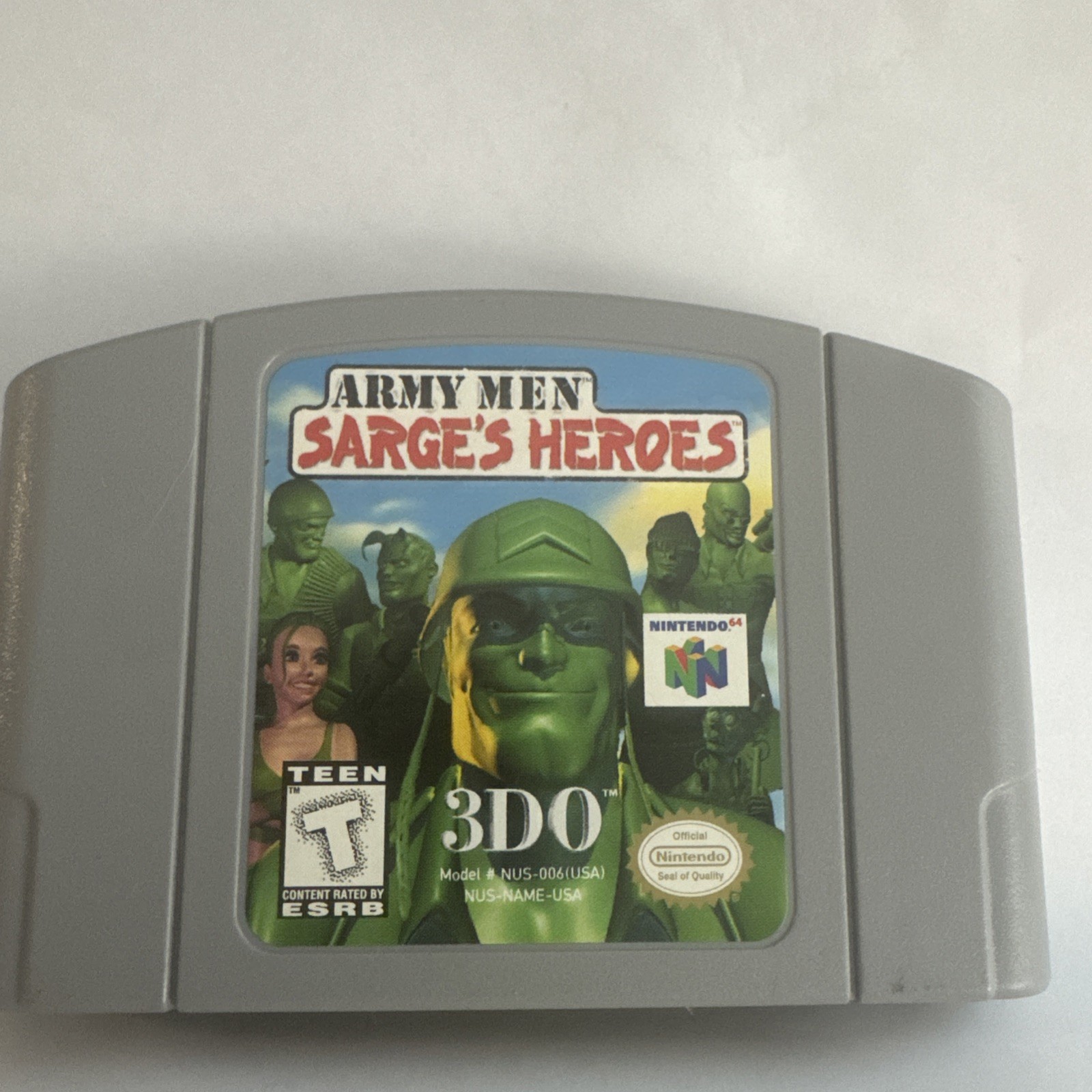 Army Men: Sarge’s Heroes (Nintendo 64, 1999) – Cart Only