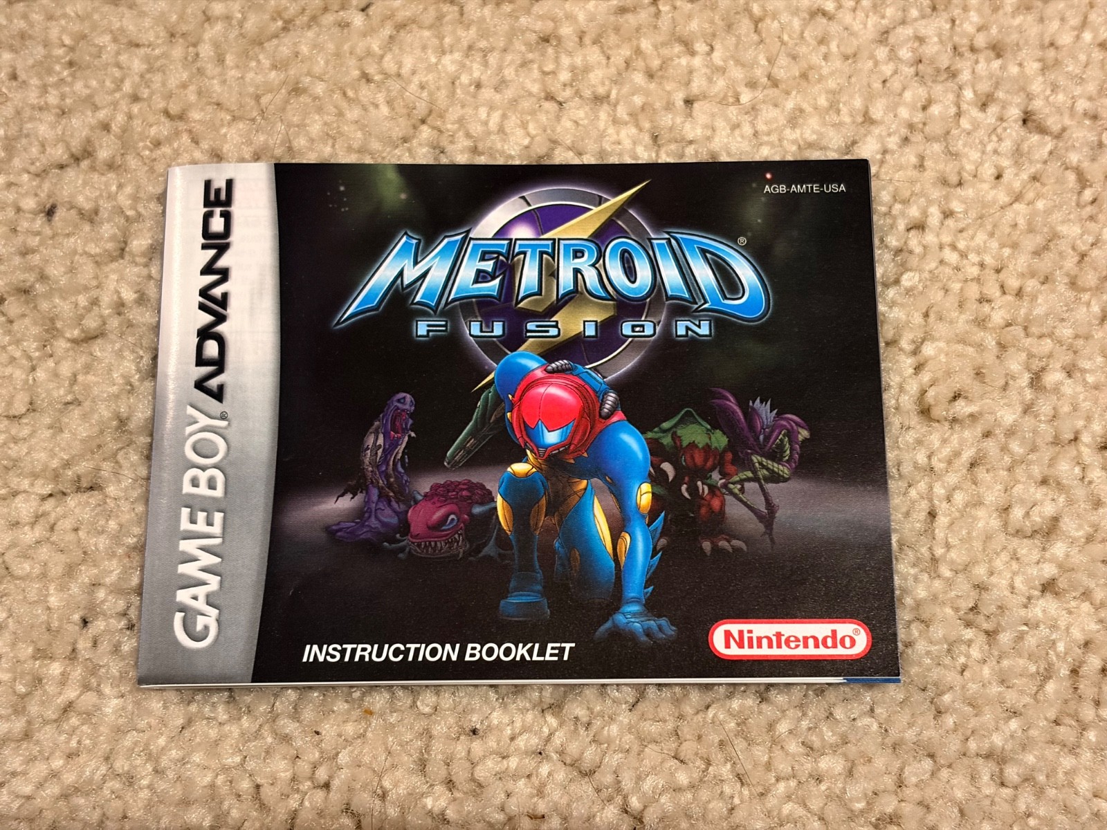 Metroid Fusion – Nintendo Game Boy Advance GBA – Complete CIB – Tested