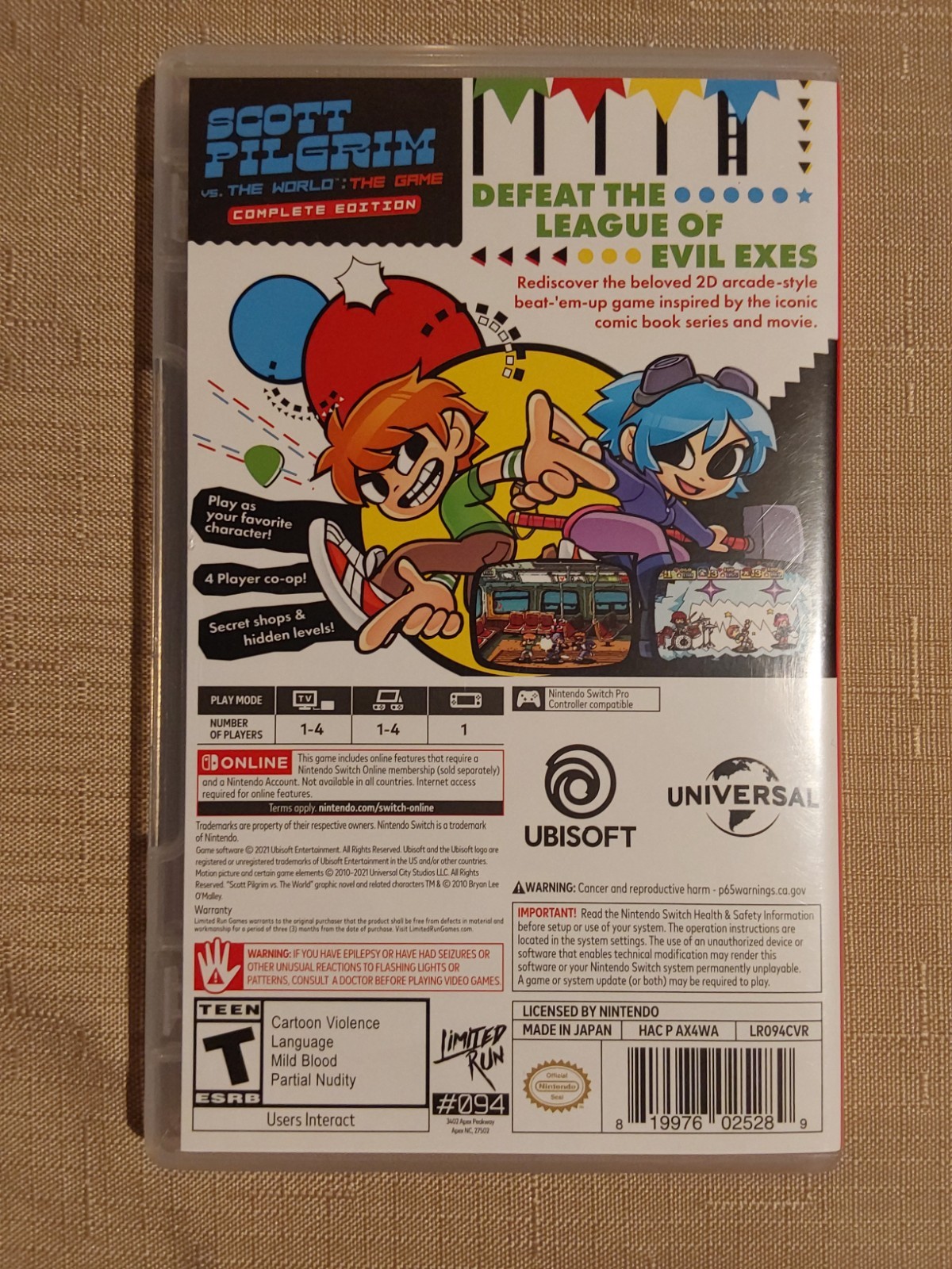 Scott Pilgrim VS The World Complete Edition (Nintendo Switch, 2021)