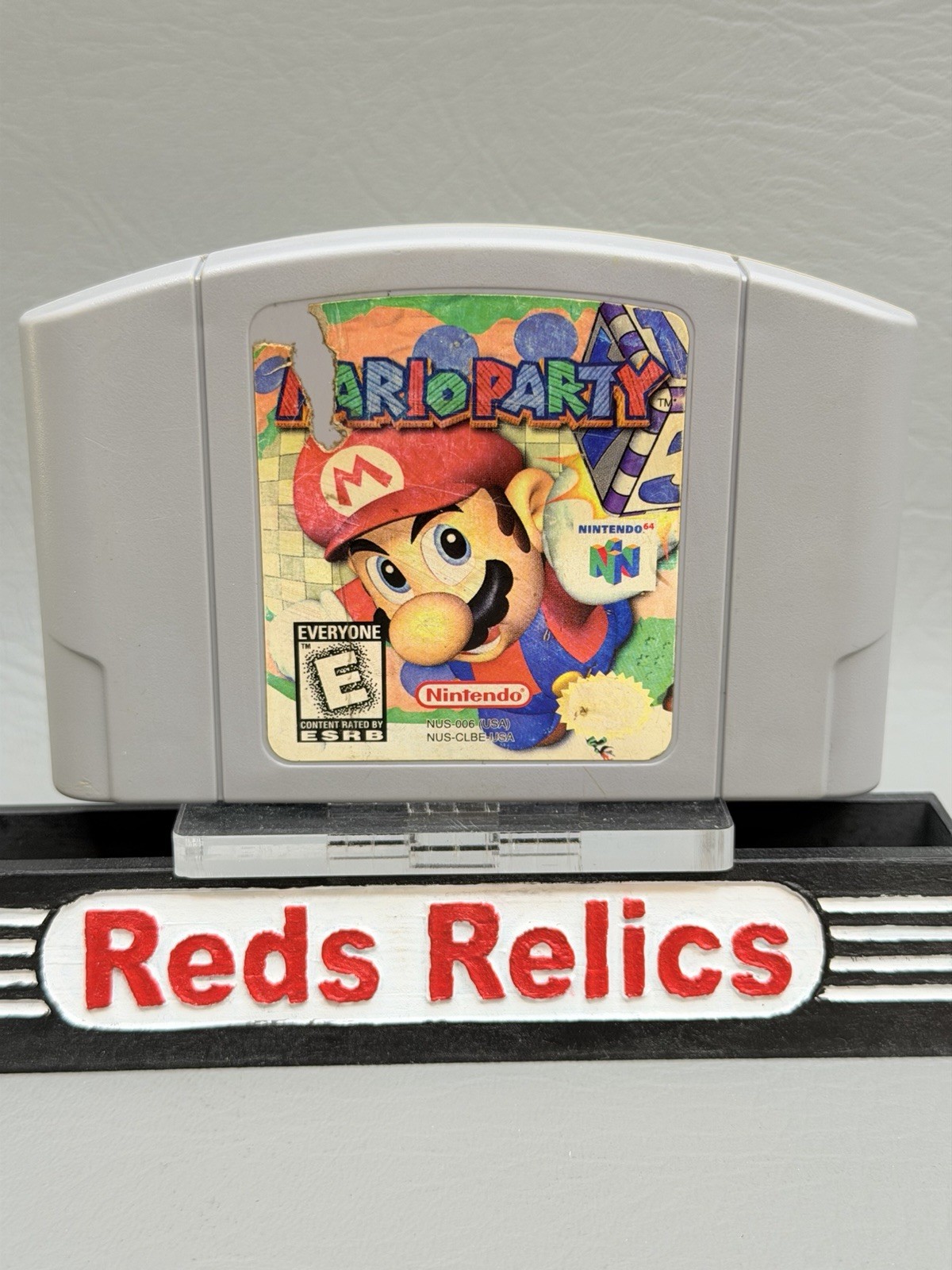 Mario Party (Nintendo 64, N64 1999) Authentic – Cleaned – Heavy Wear – Works