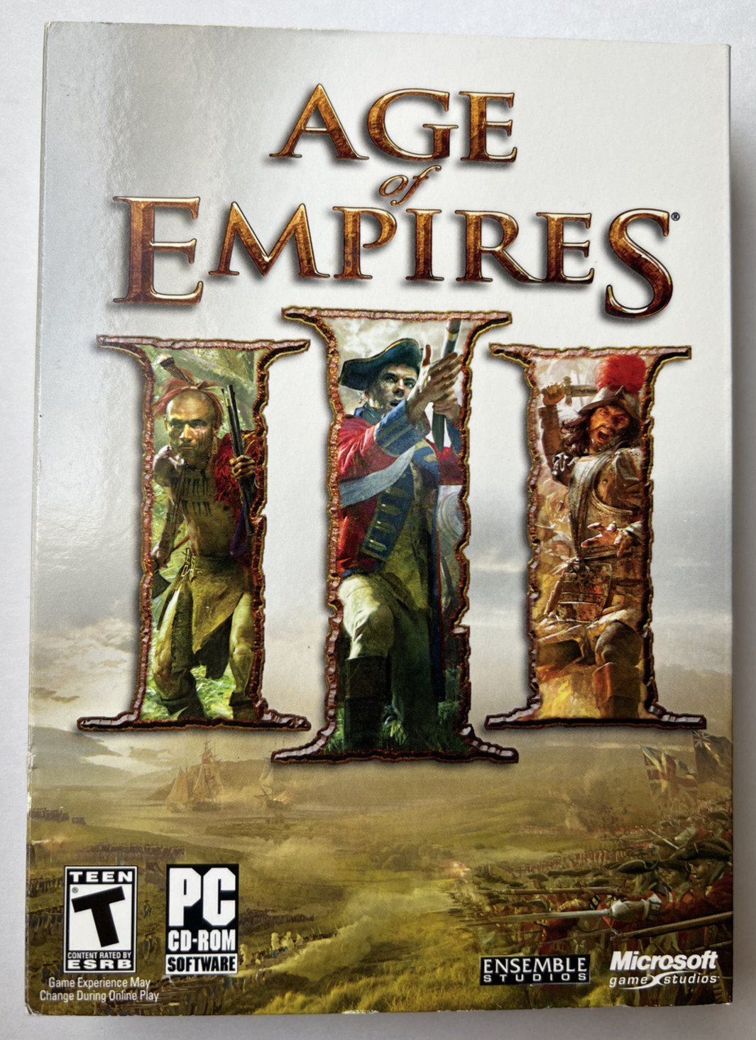 Age of Empires 3 III PC Game Complete with/Manual, Inserts, Nice and Clean