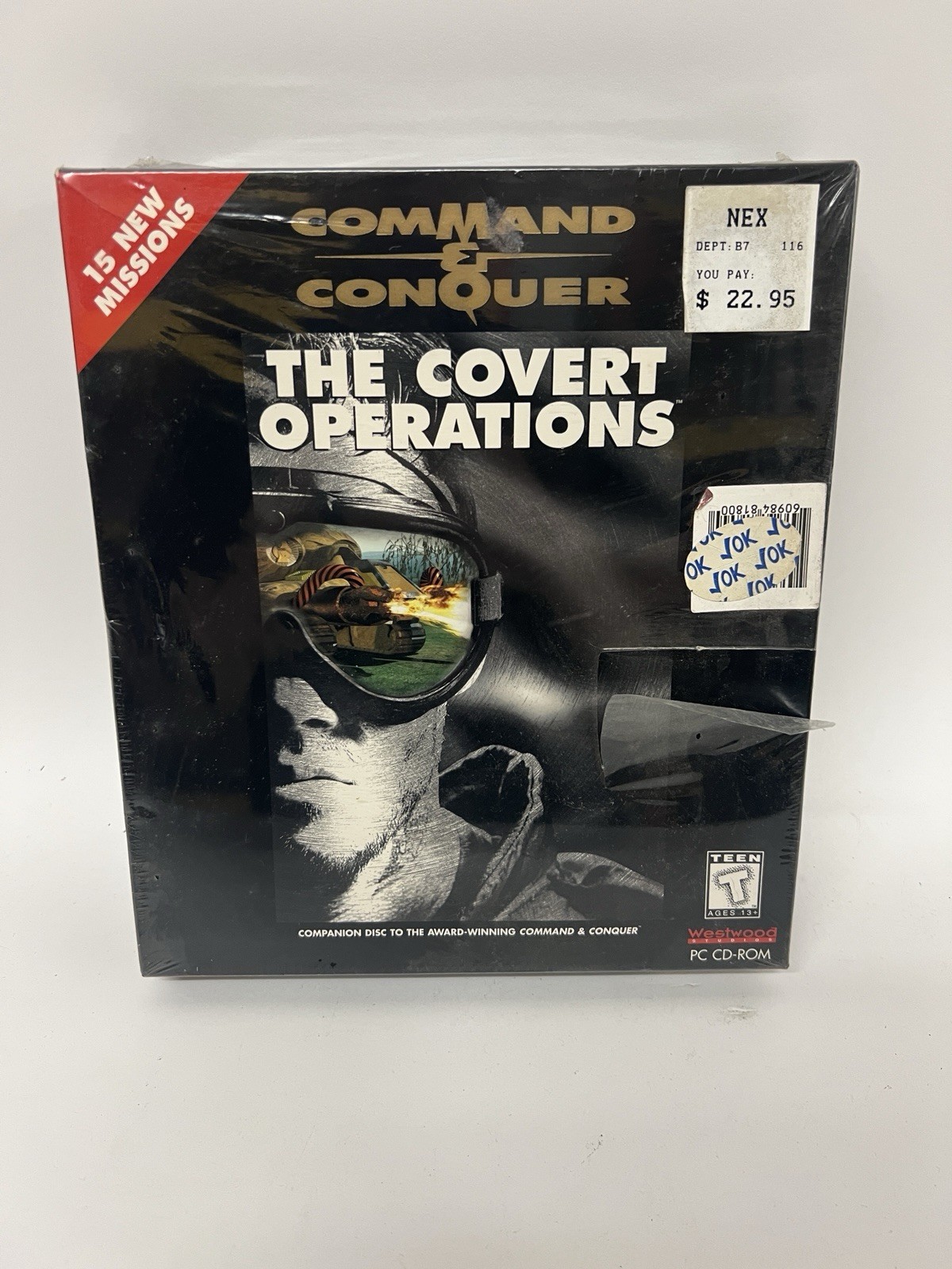 Command & Conquer The Covert Operations Big Box PC Westwood 1996 Factory Sealed