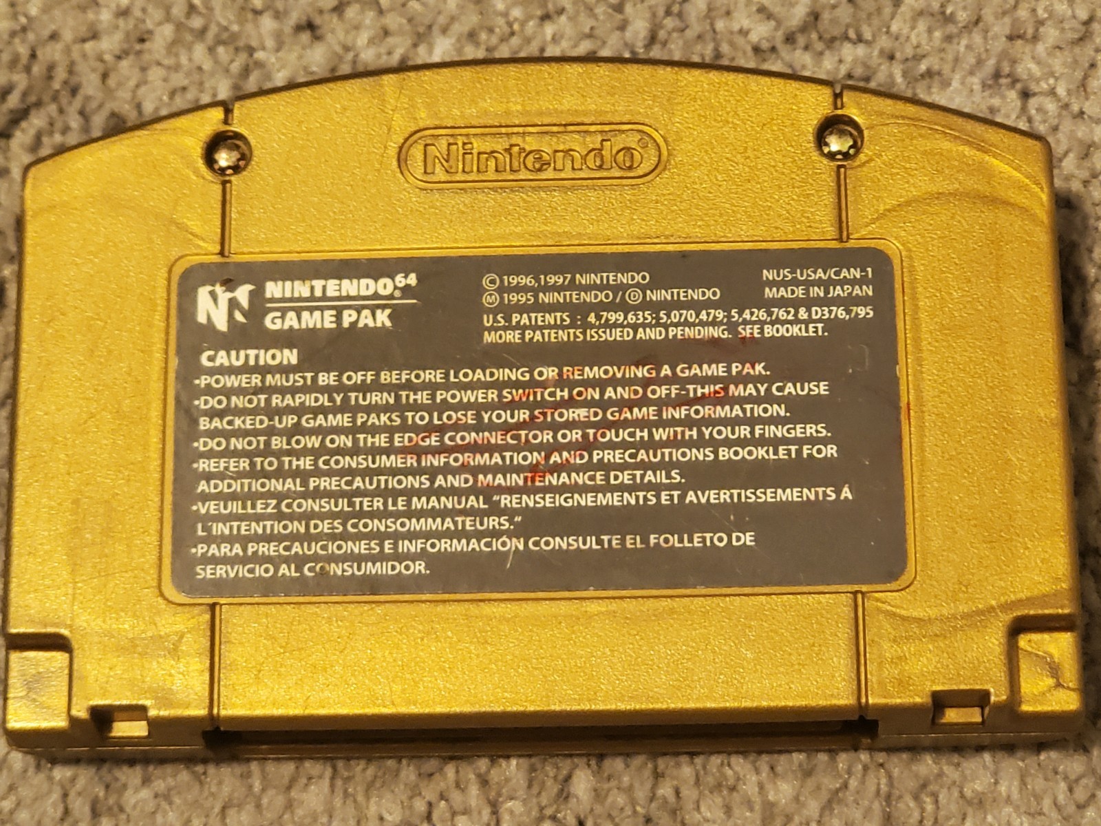 Zelda-Majora’s Mask – Nintendo 64 (N64) Authentic No Label