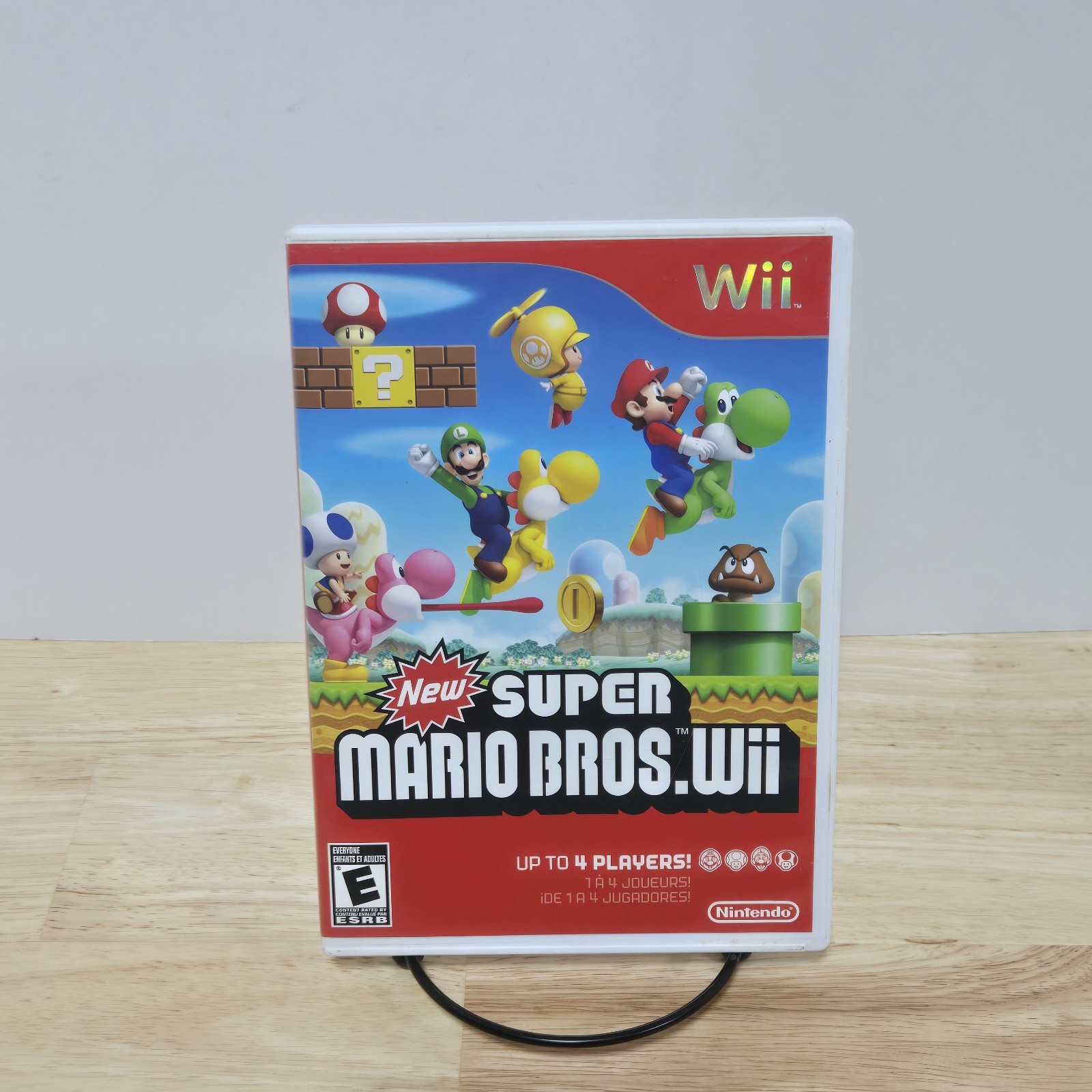 New Super Mario Bros. Wii (Nintendo Wii, 2009) Complete W/ Manual CIB