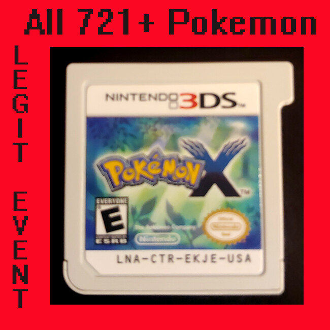 Pokemon X – Loaded W All 721 Shiny + 120 Legit Event Pokemon Unlocked {New Item}