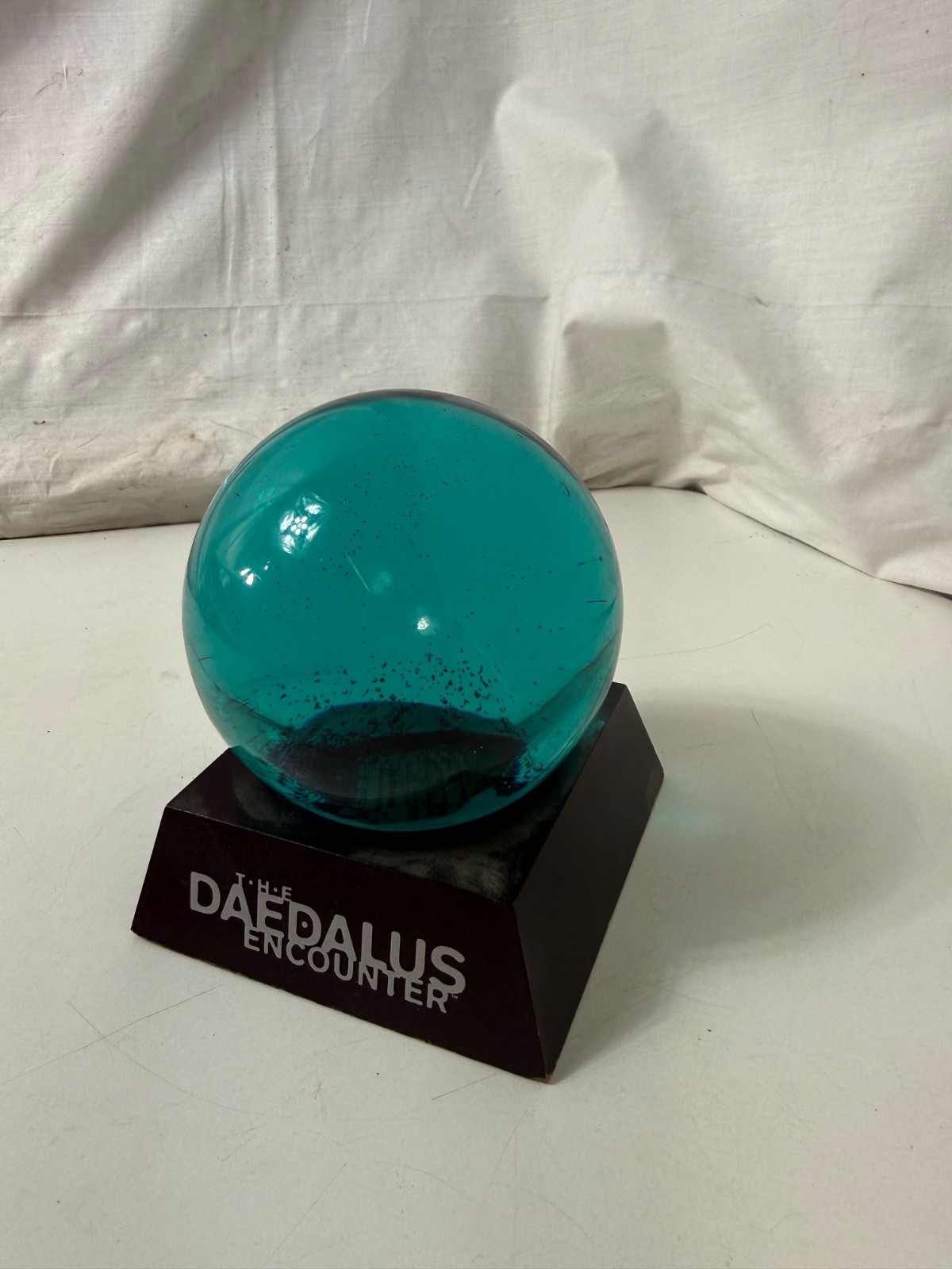 The Daedalus Encounter Vintage 1995 PC Game Promo Glass Orb Paperweight Display