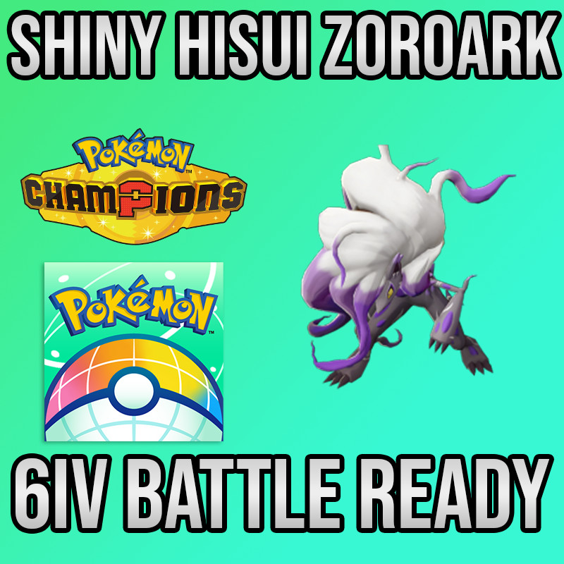 ✨6IV SHINY Hisuian Zoroark Battle Ready🚀 POKEMON HOME✨Pokemon Champions✨