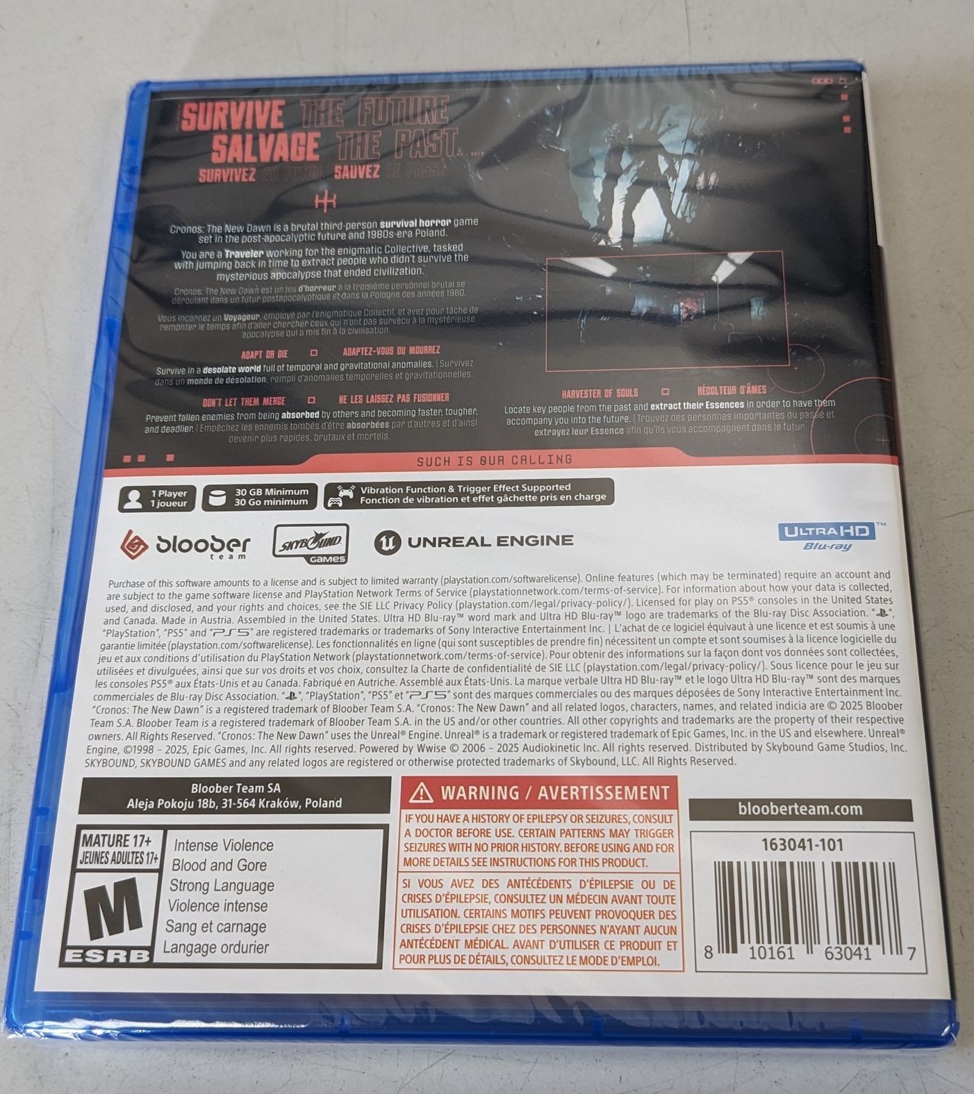 Cronos The New Dawn – PlayStation 5 NEW & SEALED – FREE US SHIPPING