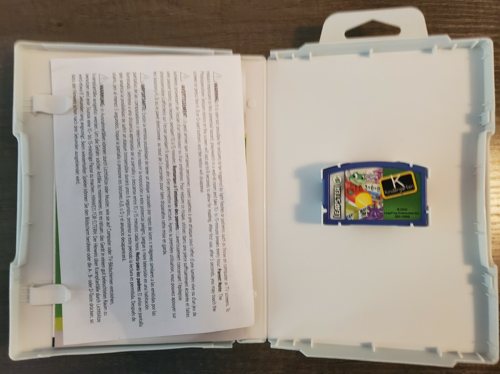 Leap Frog Leapster/Leapster 2 Classics „Kindergarten“ Game Ages 5-6 years old