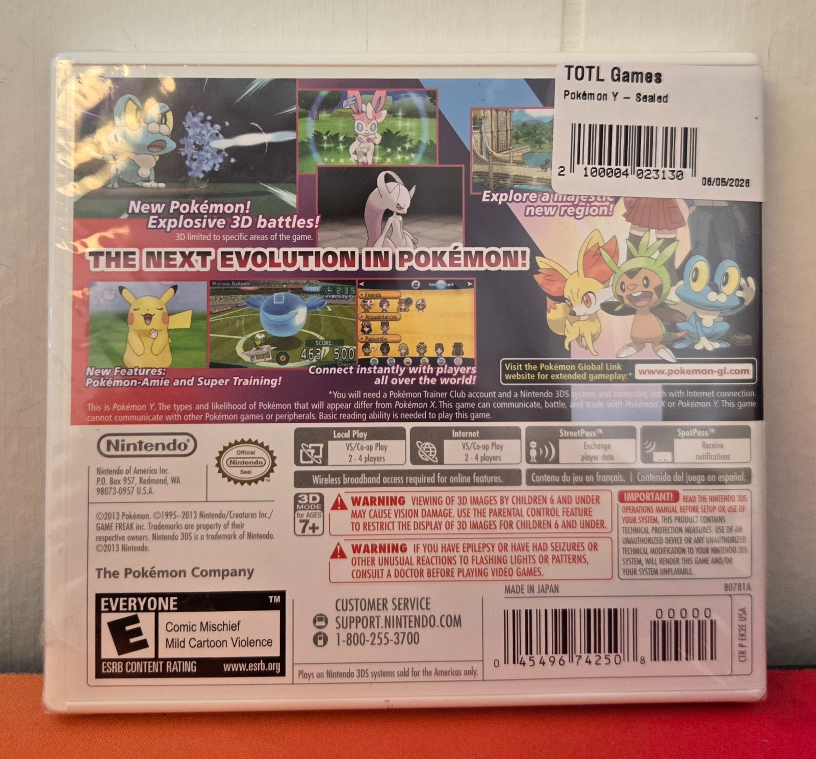 Pokemon Y (Nintendo 3DS, 2013) (Sealed, read description)