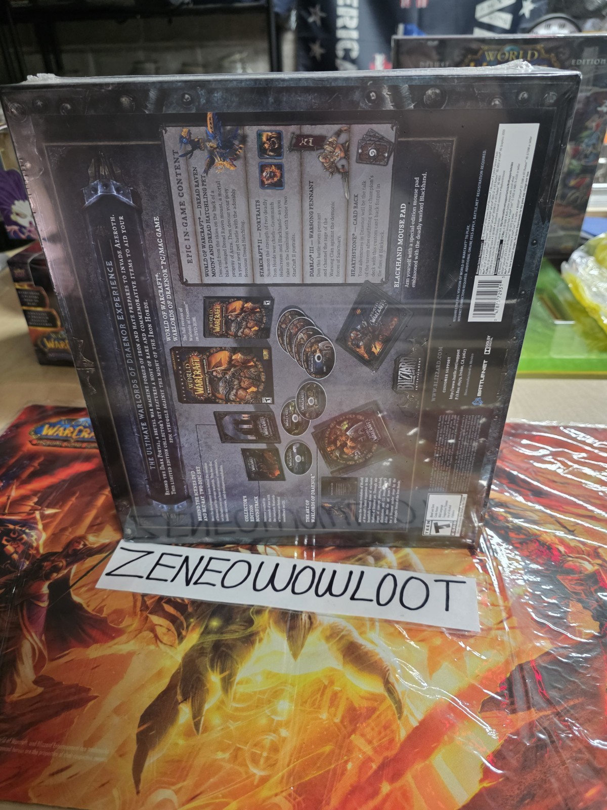 WORLD OF WARCRAFT WARLORDS OF DRAENOR COLLECTOR’S EDITION NEW SEALED LOOK WOW