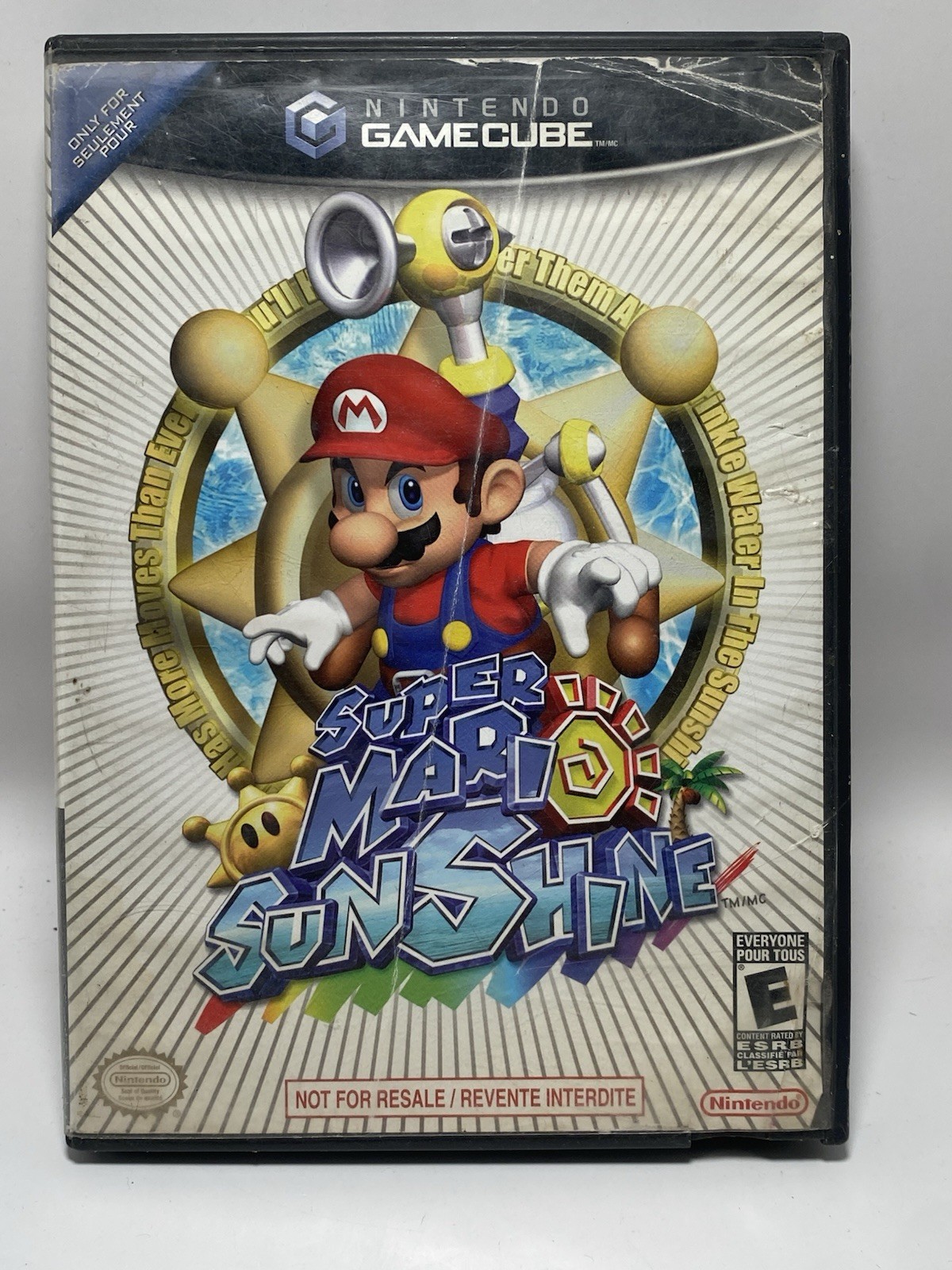 Super Mario Sunshine (GameCube, 2006) Case + Game Disc NO MANUAL,