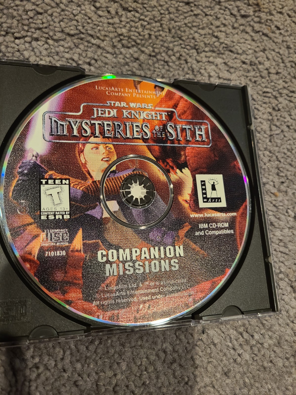 Star Wars: Jedi Knight- Mysteries Of The Sith Companion Missions PC Game Lucasar
