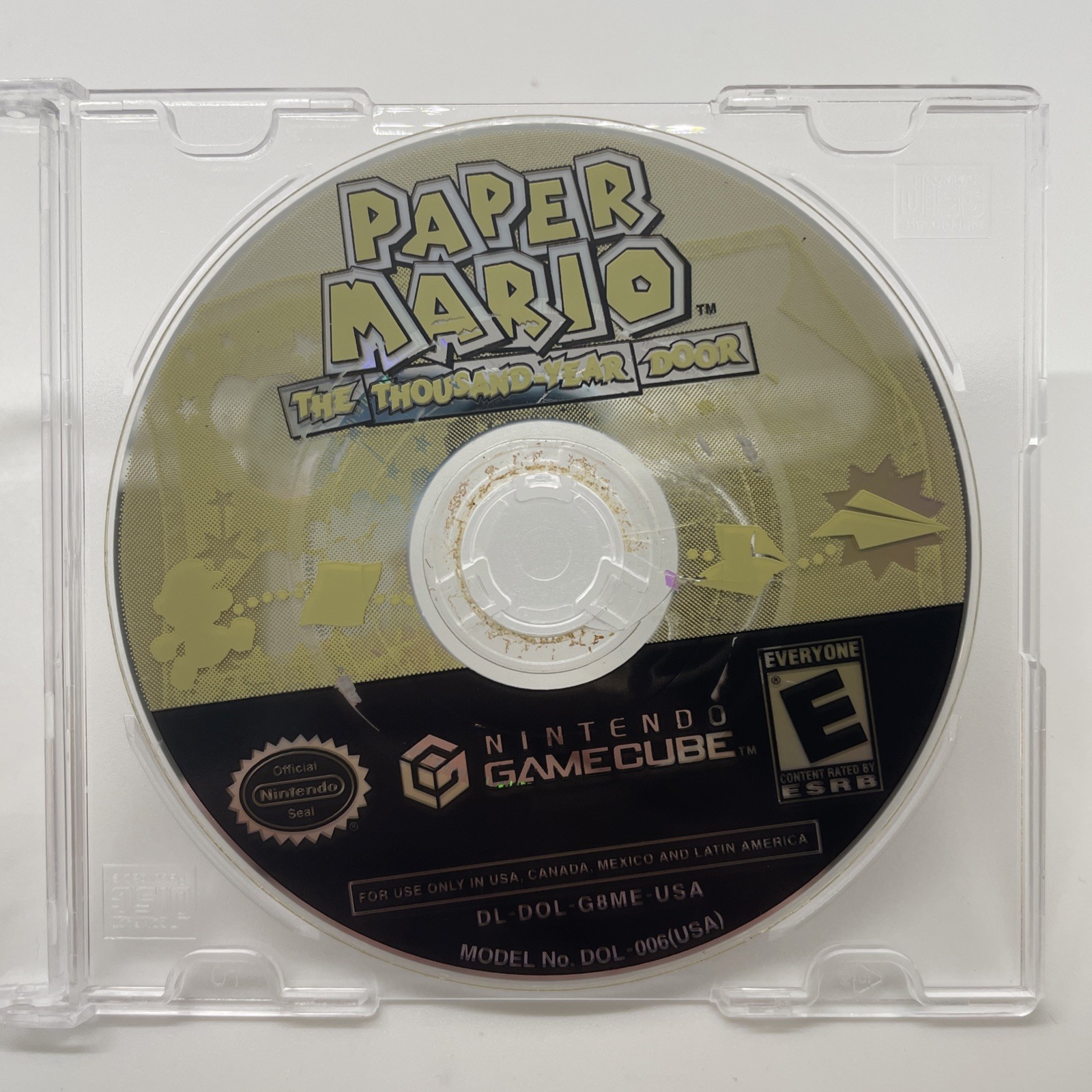 Paper Mario: The Thousand-Year Door (Nintendo Gamecube, 2004) DISC ONLY