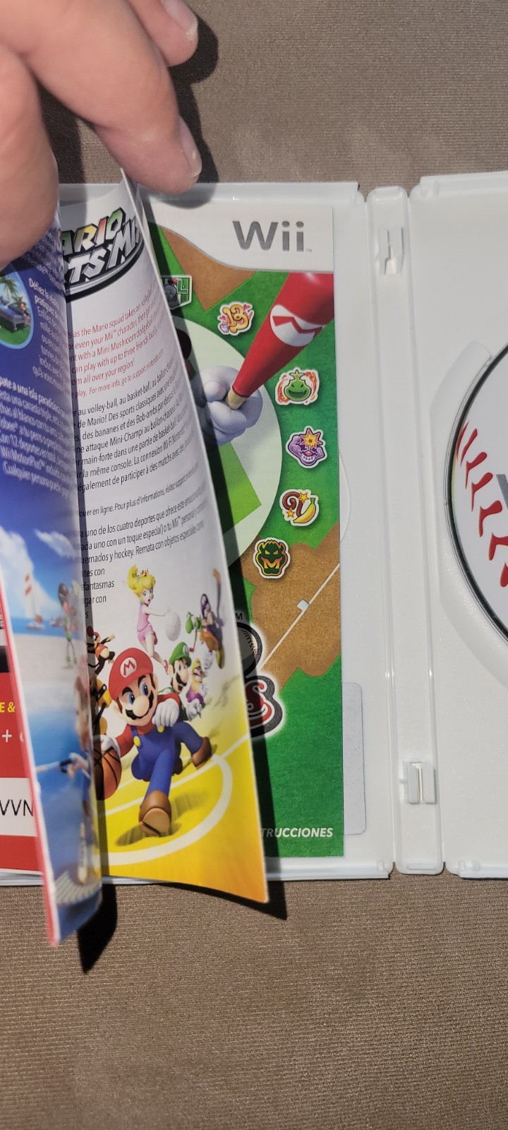 Mario Super Sluggers NINTENDO SELECTS (Wii, 2008) COMPLETE disk/case/manual