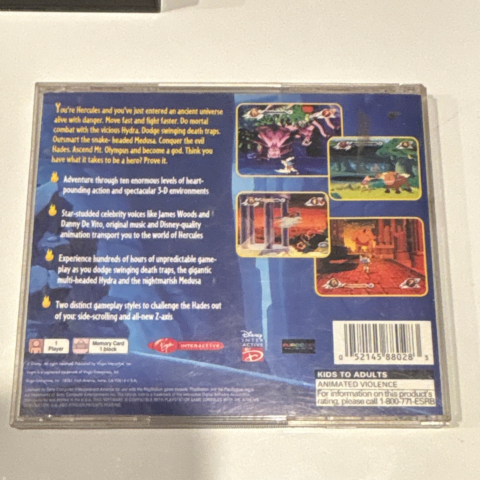 Disney’s Hercules Action Game (Sony PlayStation 1 PS1) NTSC-U/C