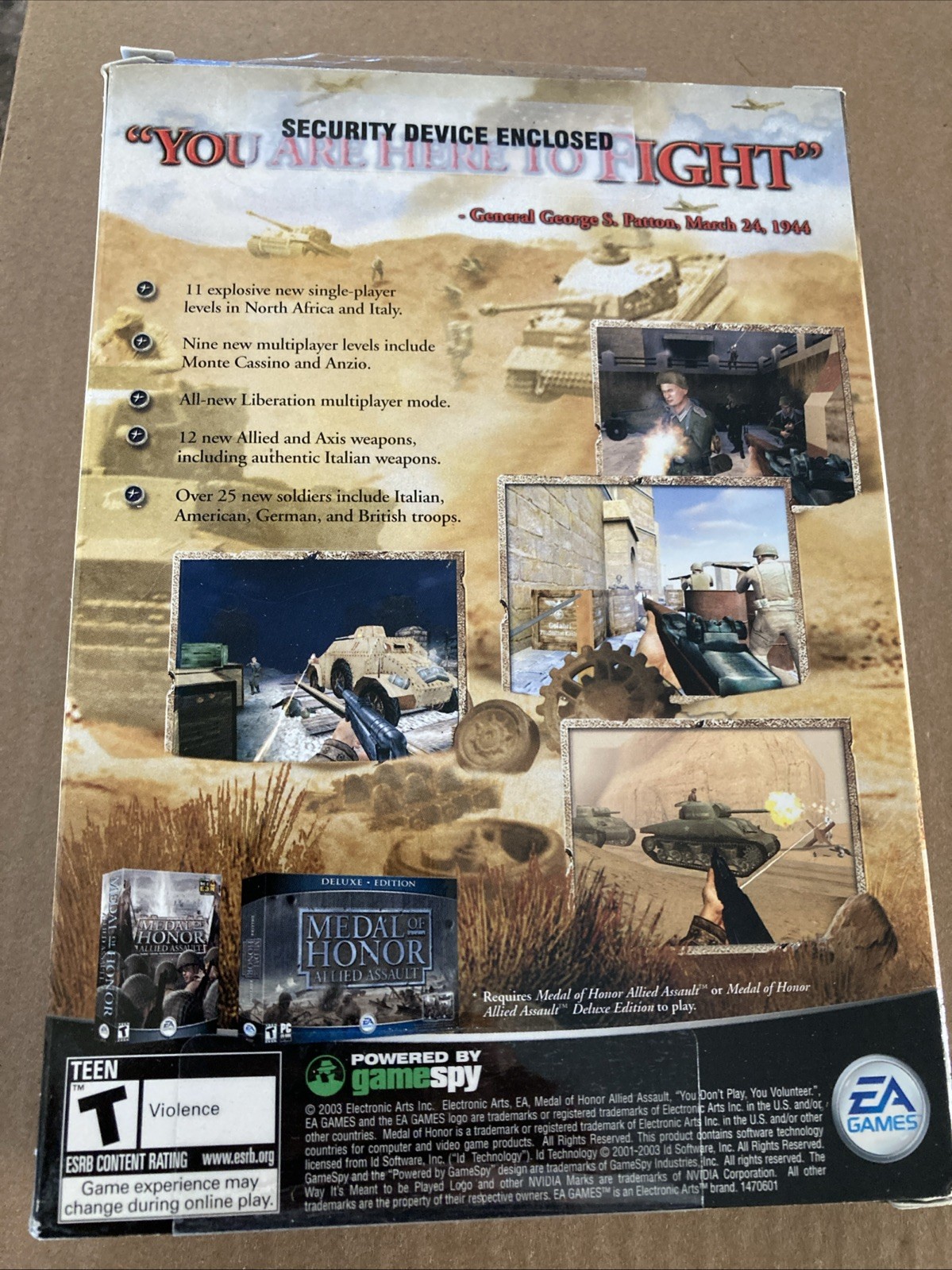 Medal of Honor Allied Assault BREAKTHROUGH EXPANSION PACK (for PC) CIB Complete