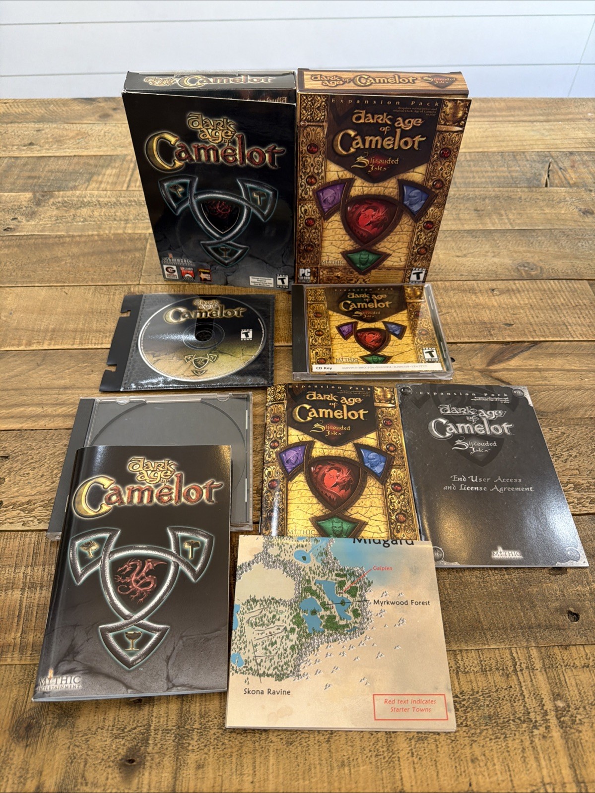 Dark Age of Camelot Shrouded Isles Expansion Pack (PC, 2001) PC Big Box W Map