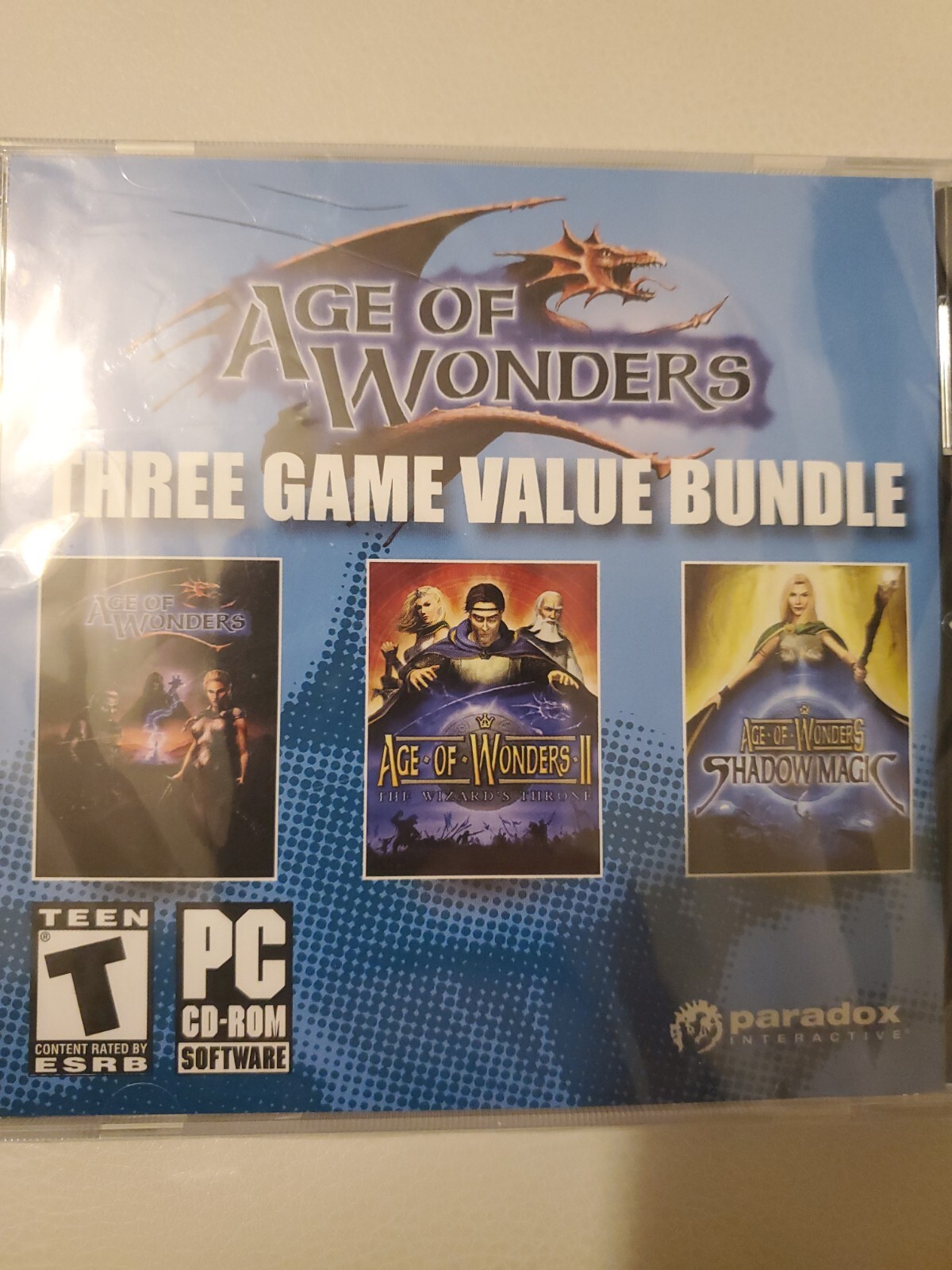 3 Three Game Bundle Age Of Wonders, I 1, II 2, Shadow Magic (PC, 2019) Brand New
