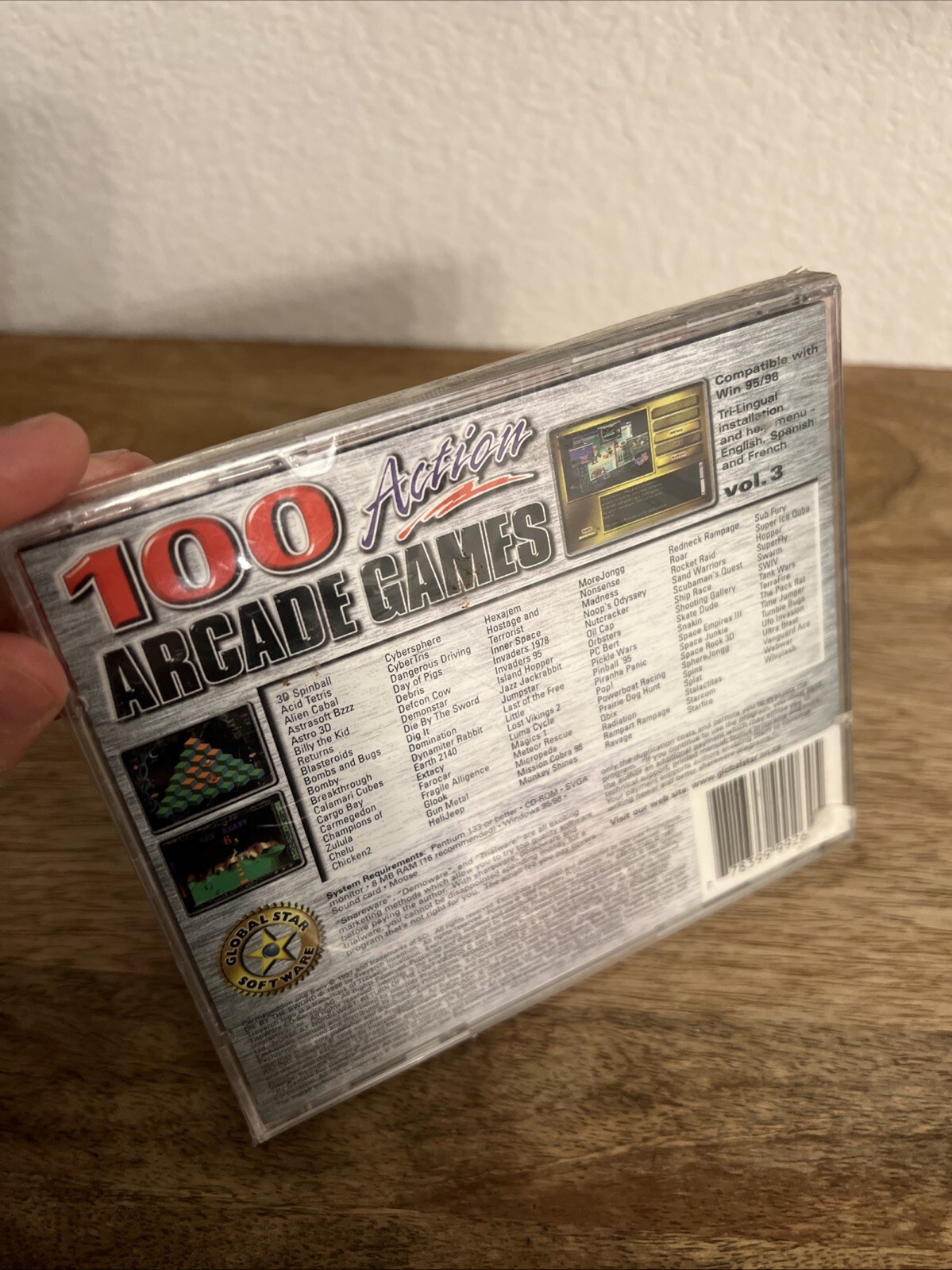 100 Arcade Games Vol .3 Video Game Pc Cd-ROM T-Teen (Sealed)