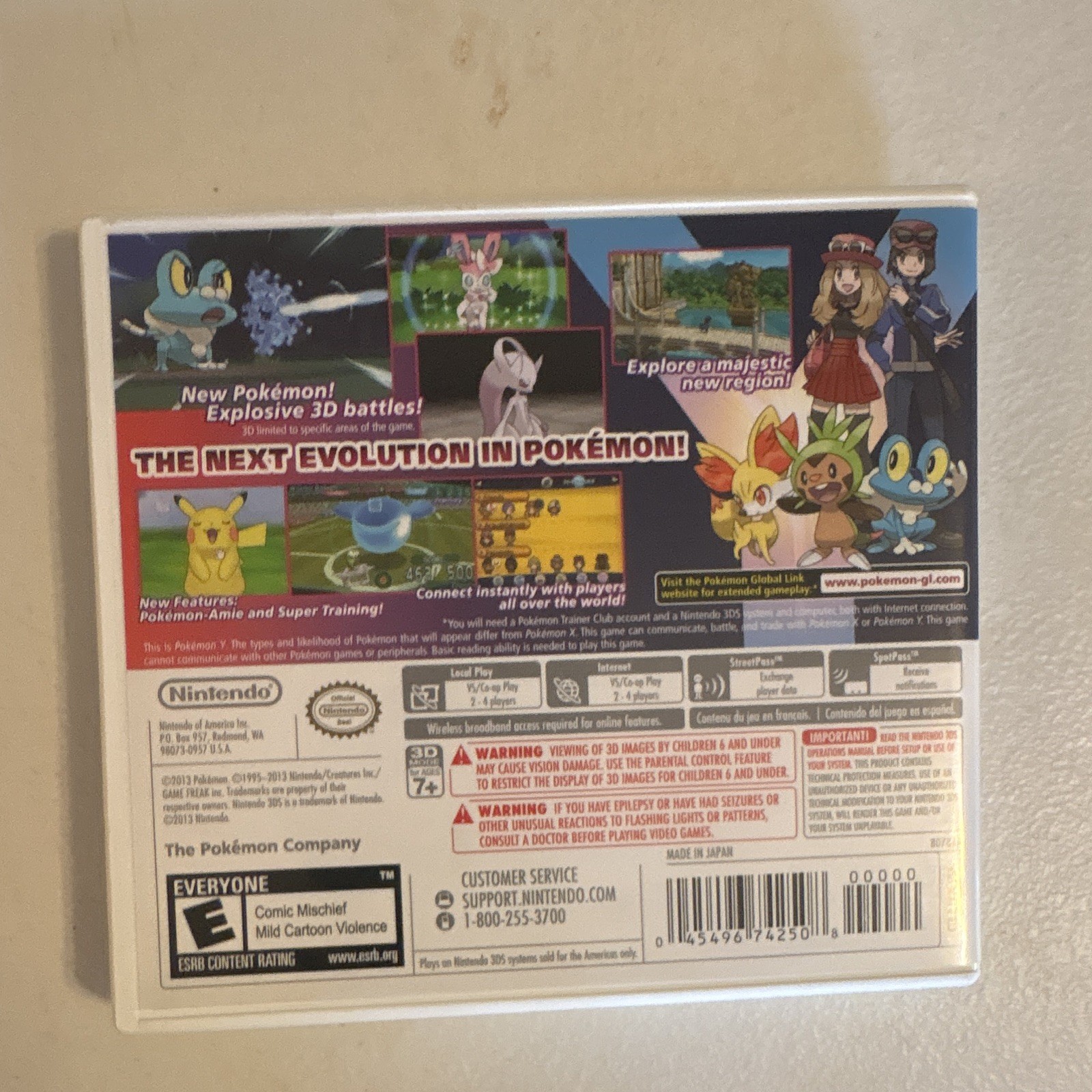 Nintendo Pokémon Y Nintendo 3DS Game 2013 E NTSC-U/C Multiplayer
