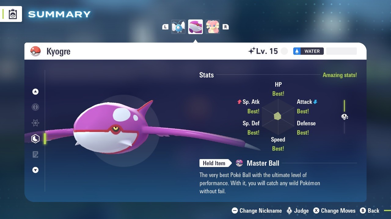 Choose Low Level Legendary Pokemon Shiny or Non-Shiny Legendaries Legends Z-A ZA