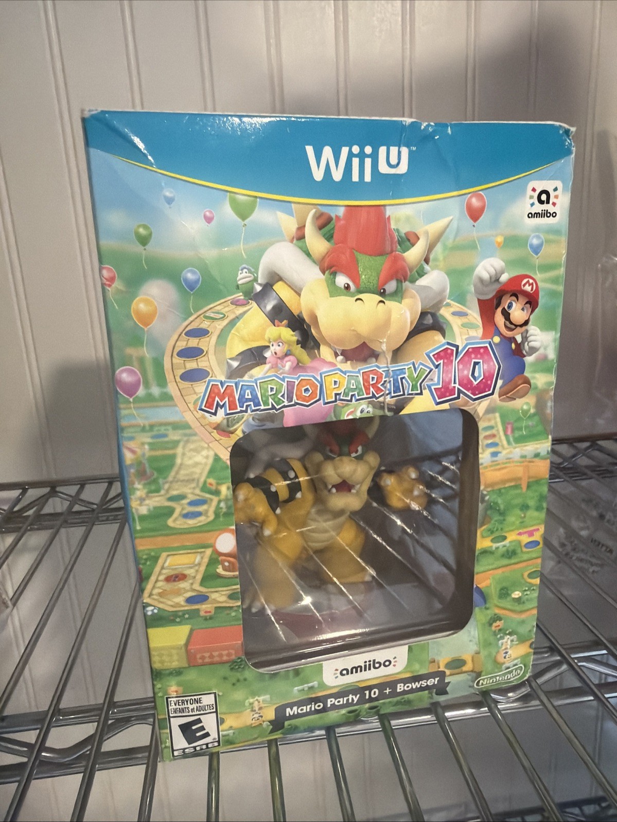 Mario Party 10 + Bowser Amiibo [Nintendo Wii U] New With Box Damage
