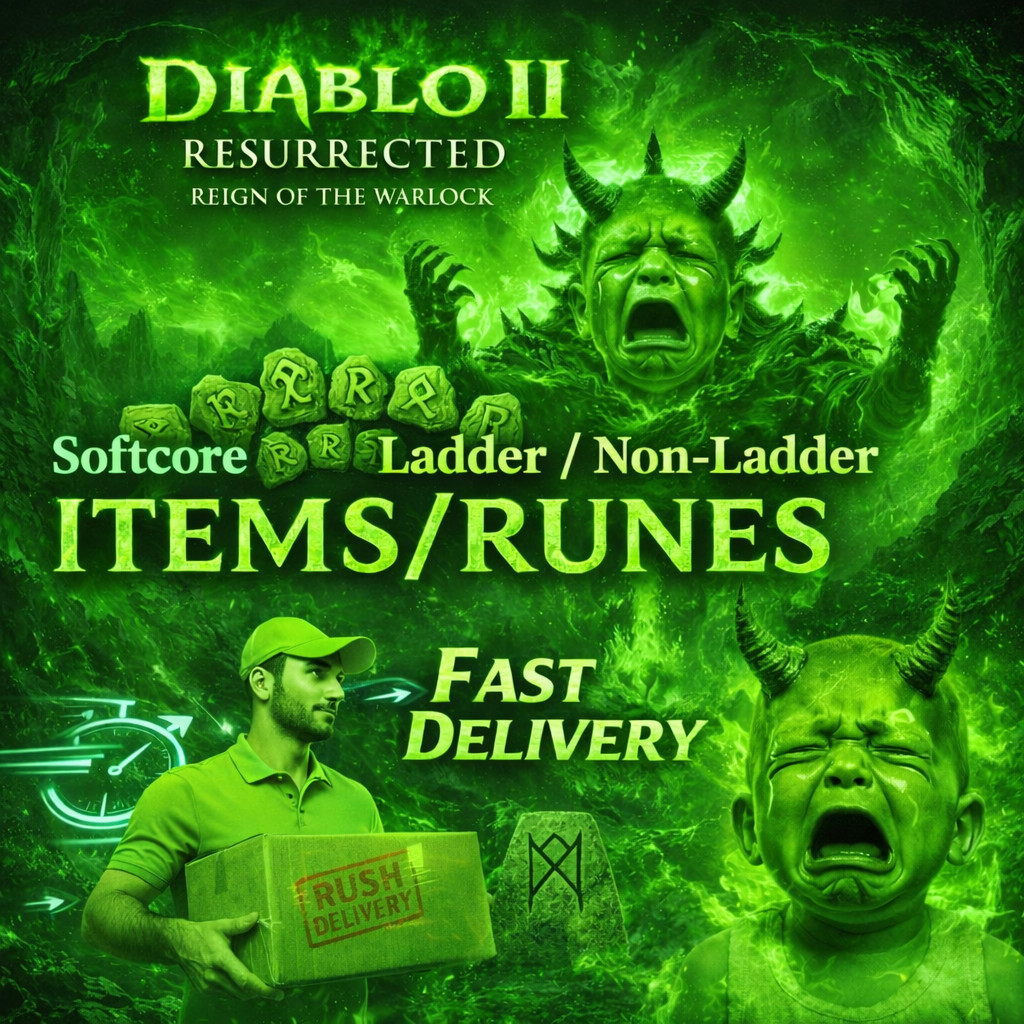 DIABLO 2 RESURRECTED ITEMS RUNES WARLOCK TORCH ENIGMA ROTW LADDER 13 D2R WARLOCK