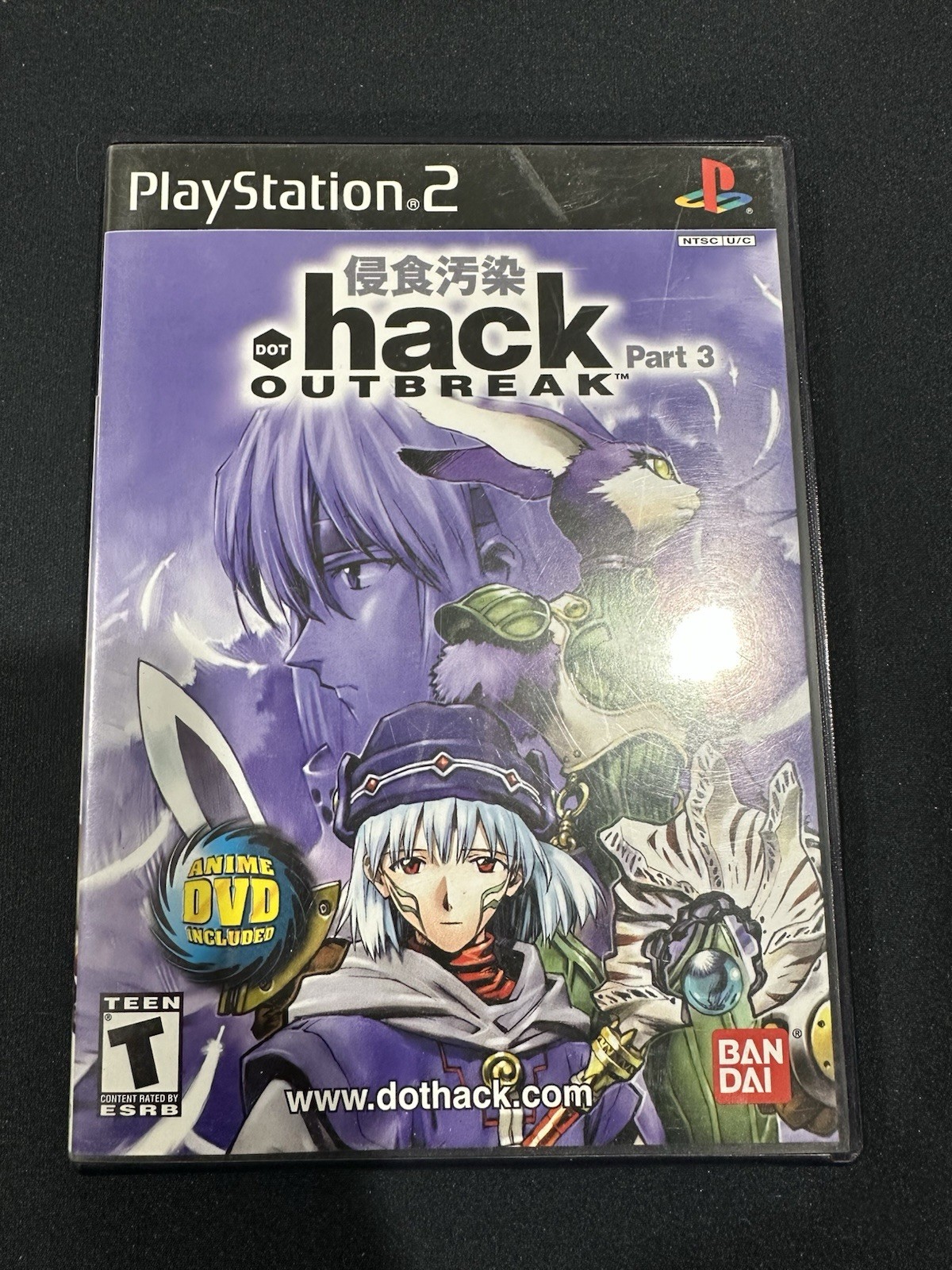 Bandai .hack Outbreak Part 3 PS2 NTSC-U/C T-Teen RPG Anime Manual Included