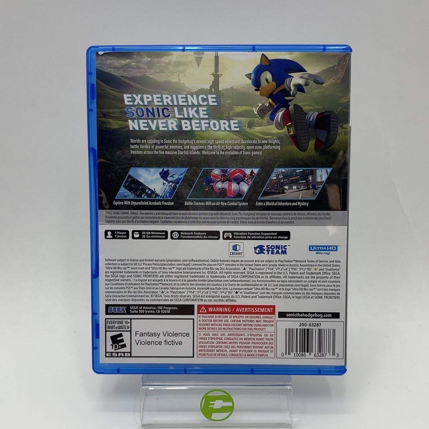 Sonic Frontiers (Sony PlayStation 5 PS5, 2022)