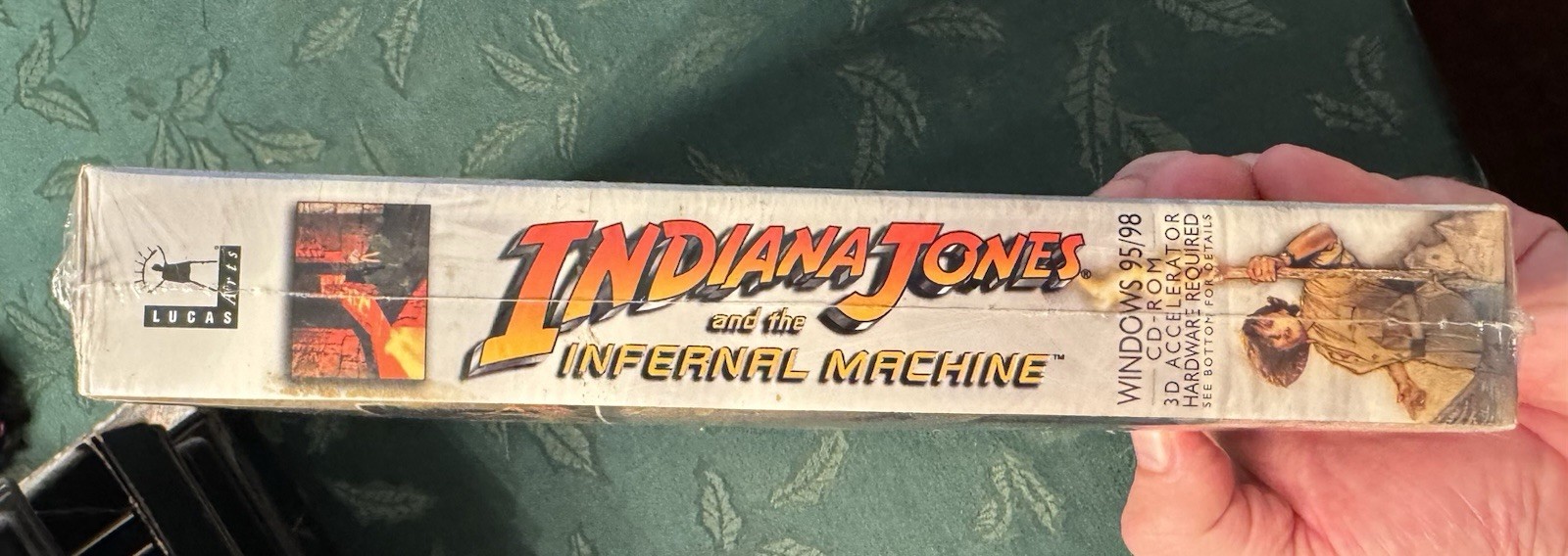 Vintage 1999 Indiana Jones And The Infernal Machine Big Box PC Game NEW SEALED