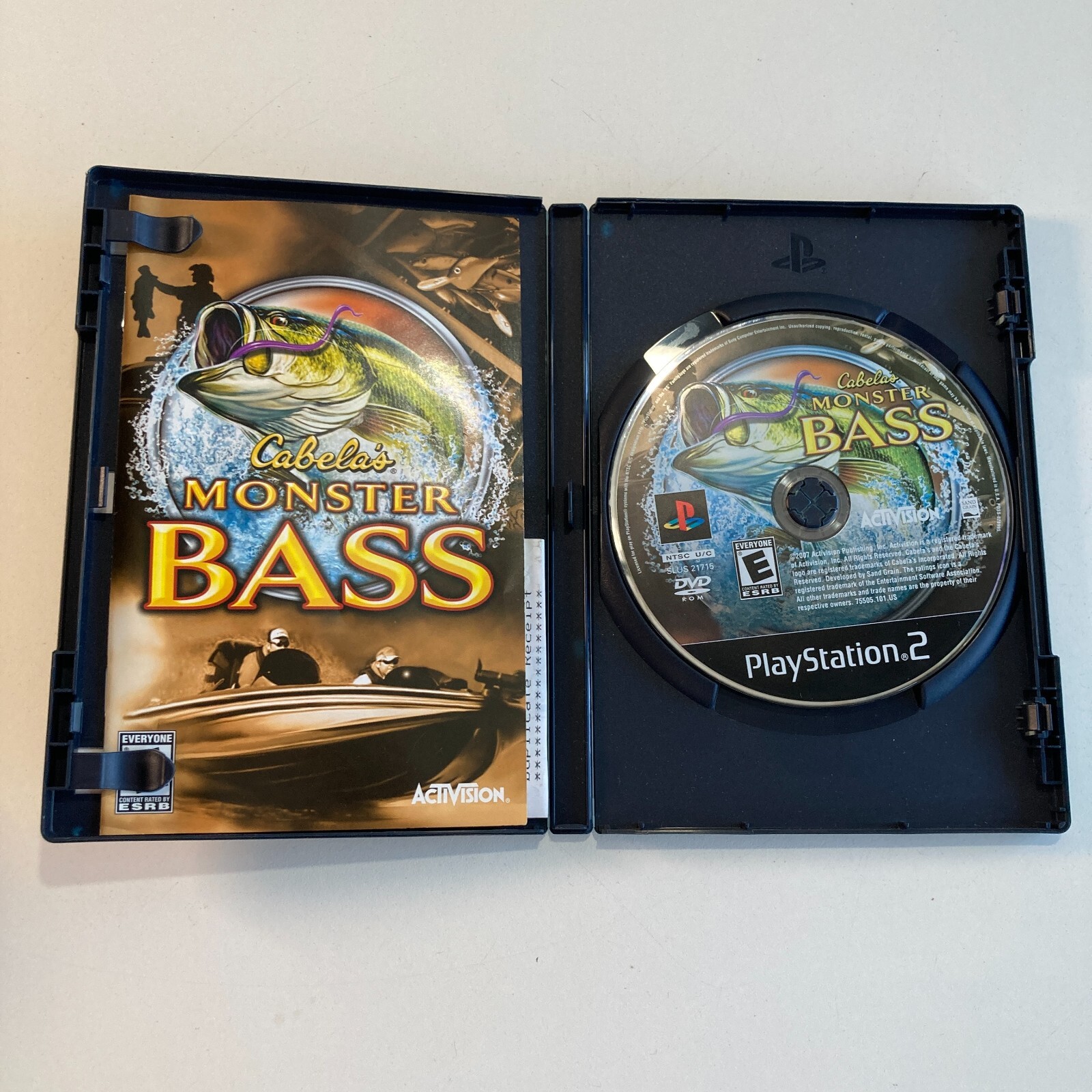 Cabelas Monster Bass Playstation PS 2 Complete