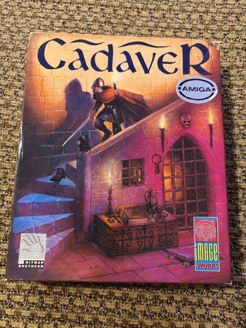 CADAVER AMIGA GAME W/ BOX + PAPERS CLASSIC COMPUTER SEE PICS