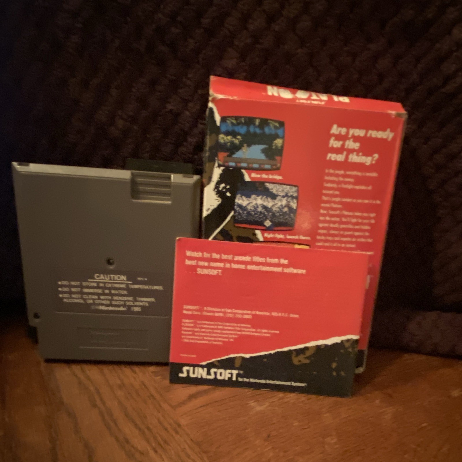 Sunsoft Platoon Shooter (NES) Game Cartridge w/ Box & Manual Included NINTENDO