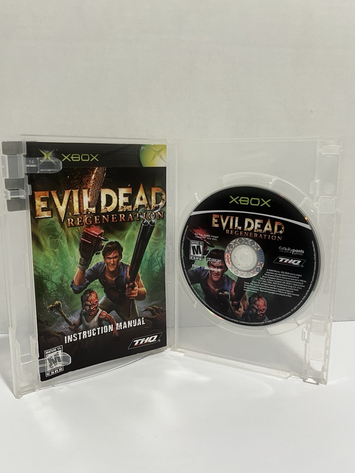 Evil Dead: Regeneration (Microsoft Xbox, 2005) Disc & Manual Only, Tested
