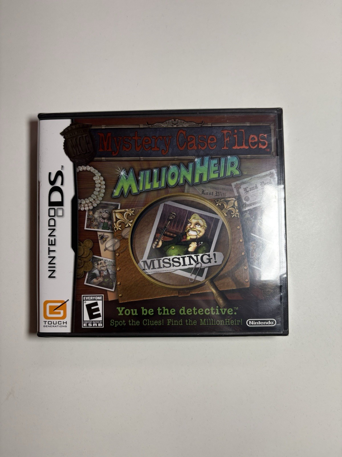 Mystery Case Files MillionHeir (Nintendo DS, 2008) Brand New Factory Sealed