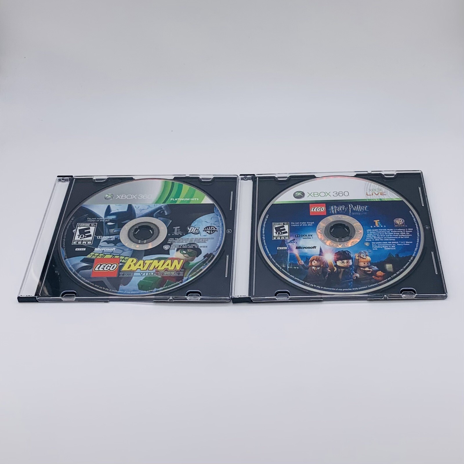Lot of 2 LEGO Batman PH & LEGO Harry Potter: Years 1-4 Xbox 360 Disc Only Tested