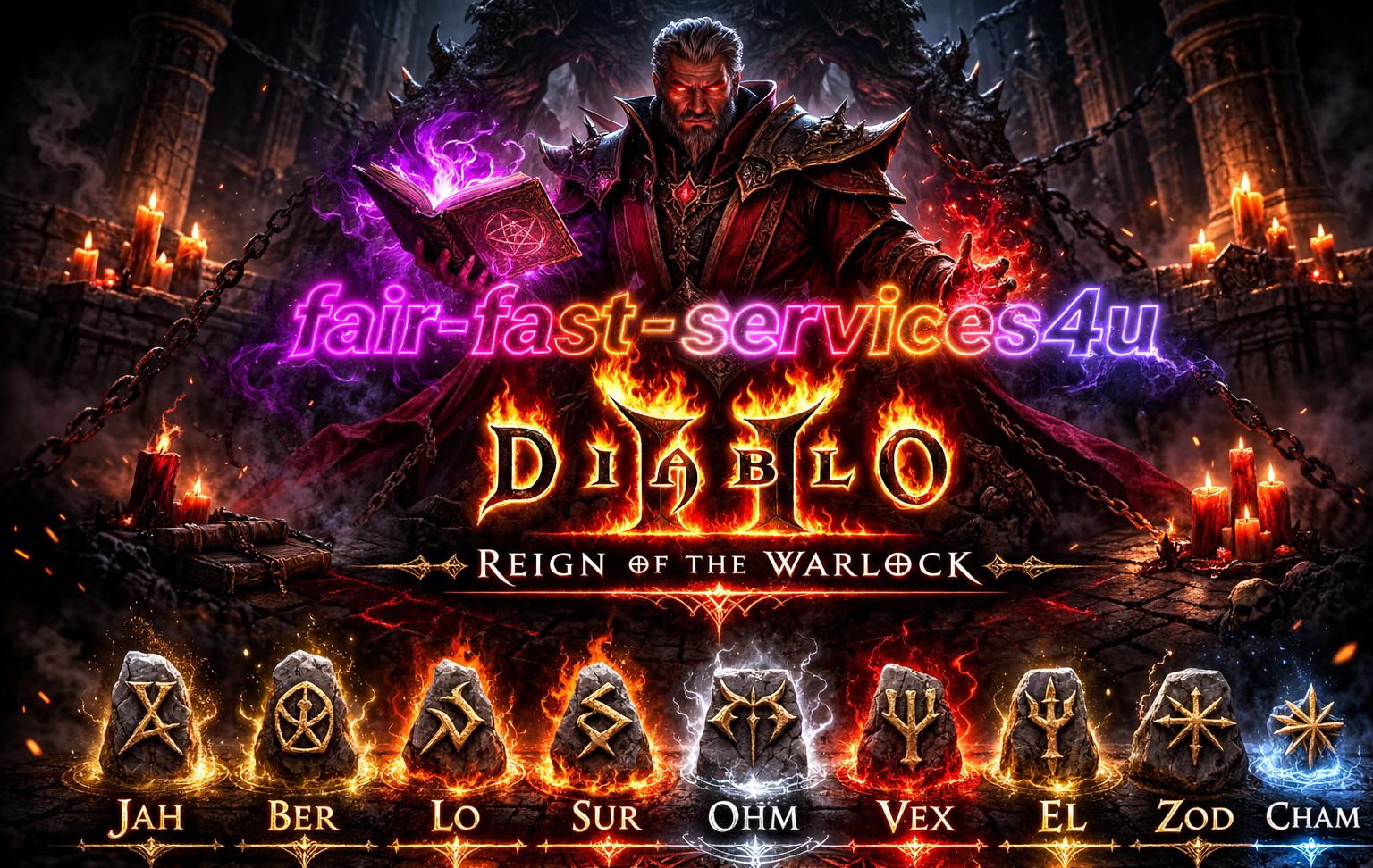 DIABLO 2 RESURRECTED RED LADDER 14 VEX-OHM-LO-SUR-BER-JAH SOFTCORE SC D2r