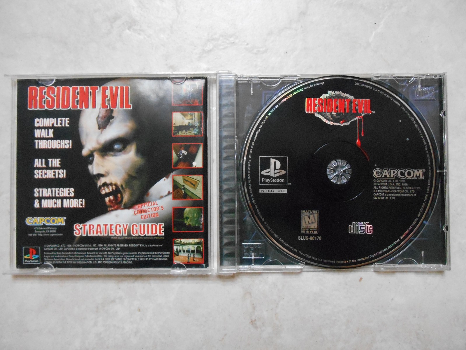 Resident Evil 1996 DVD NTSC Survival Horror English United States Capcom