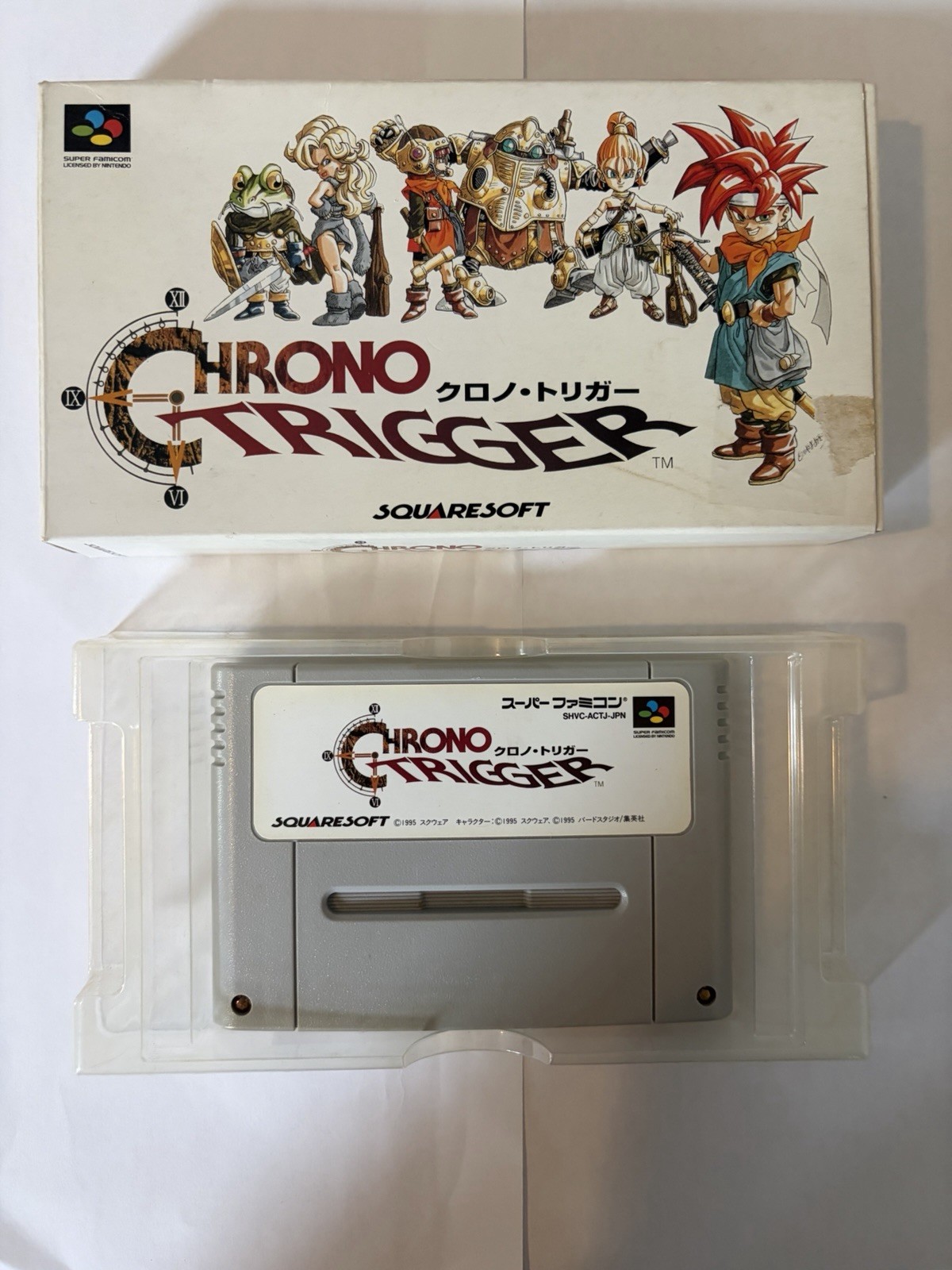 CHRONO TRIGGER With Box Nintendo Super Famicom SFC Japanese Version