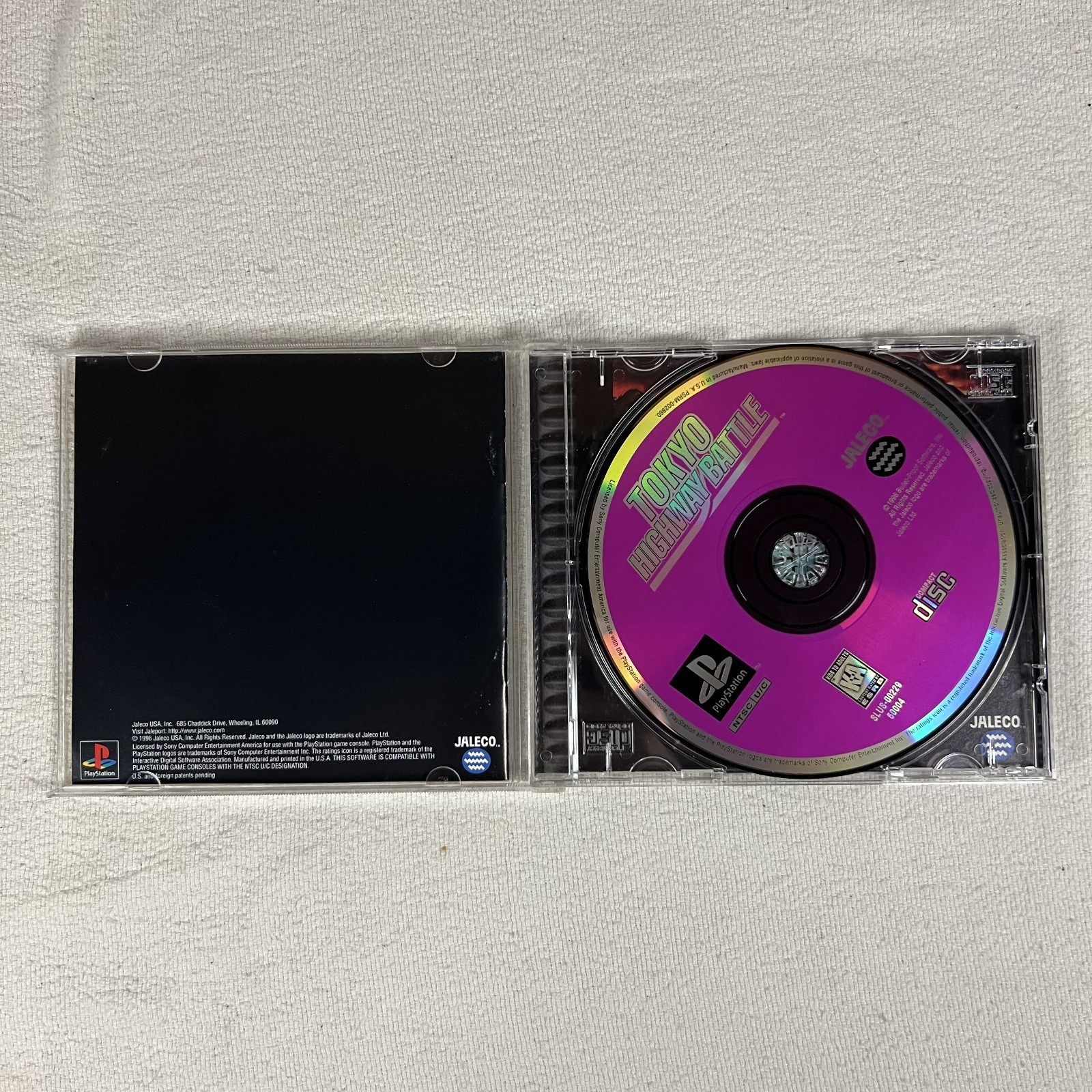 Tokyo Highway Battle Sony PlayStation 1 1996 Black Label CIB Tested Manual