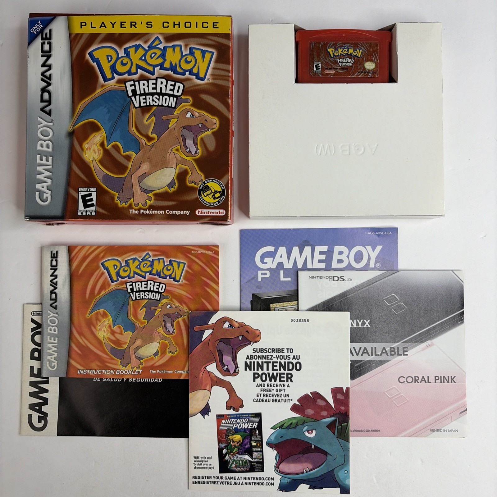 NICE! Pokemon FireRed GameBoy Advance Authentic GBA Complete In Box CIB