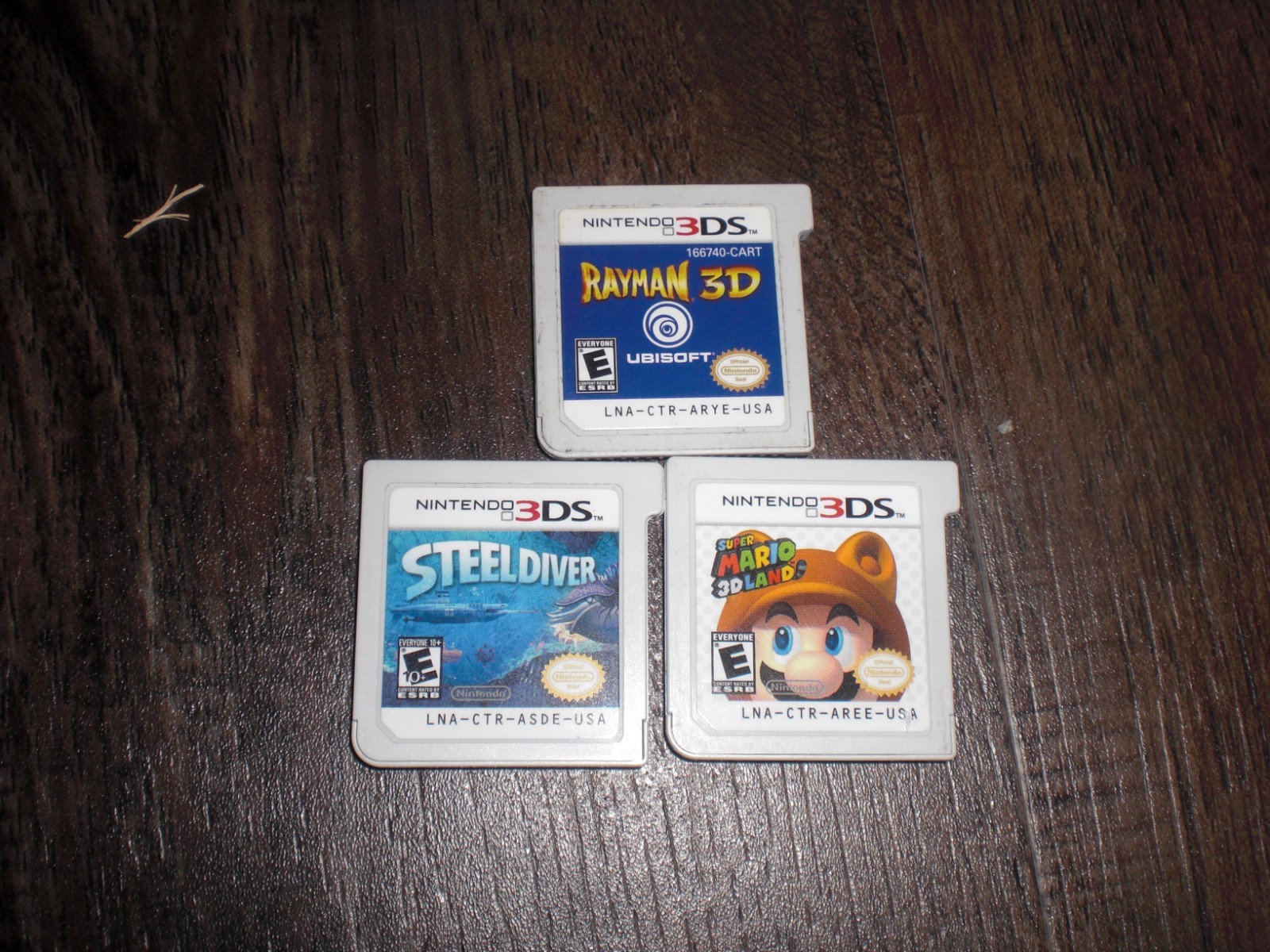 Super Mario 3D Land Steel Diver Rayman 3D 4 Nintendo 3DS XL 2DS Console LOT