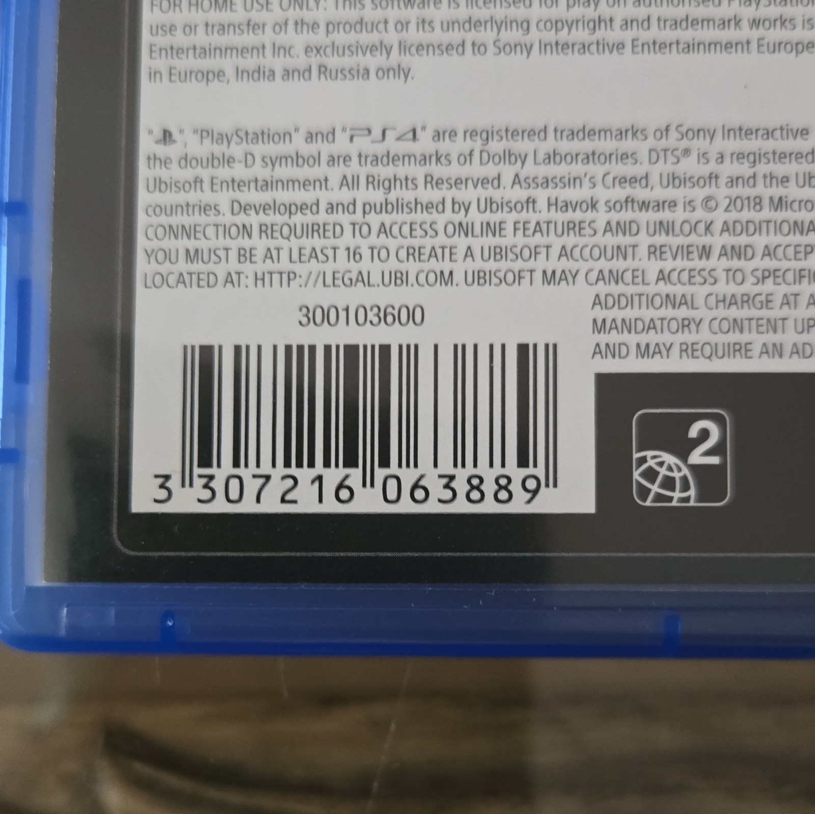 Ubisoft Assassin’s Creed Odyssey PS4 PAL PEGI 18 Online Playability 2018
